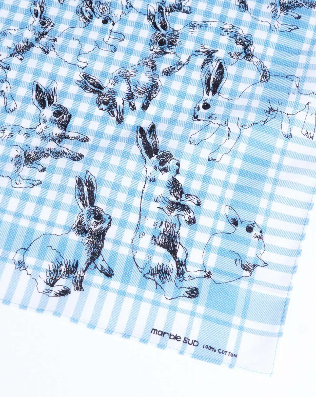 バンダナ Rabbit Check | marble SUD(マーブルシュッド)公式通販