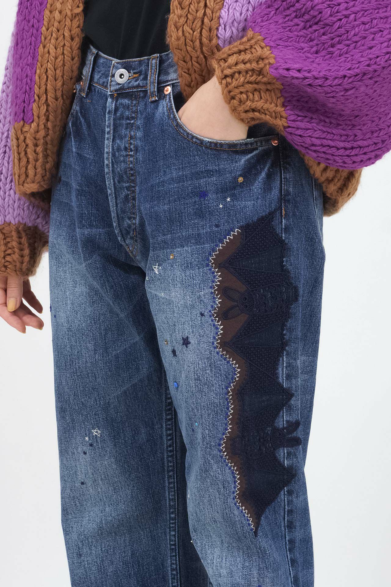 Bat Lace Denim Pants | marble SUD(マーブルシュッド)公式通販