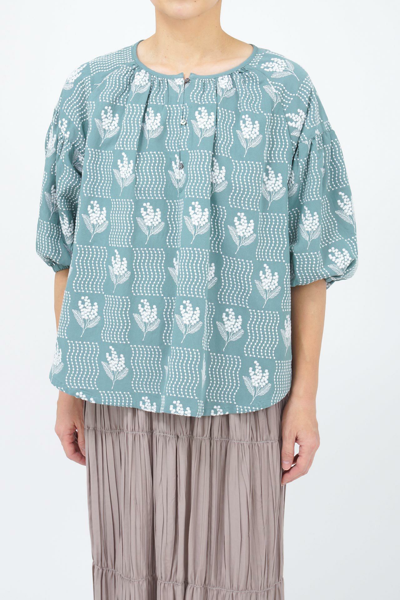 新品】marble SUD Mimoza Wave Shirt