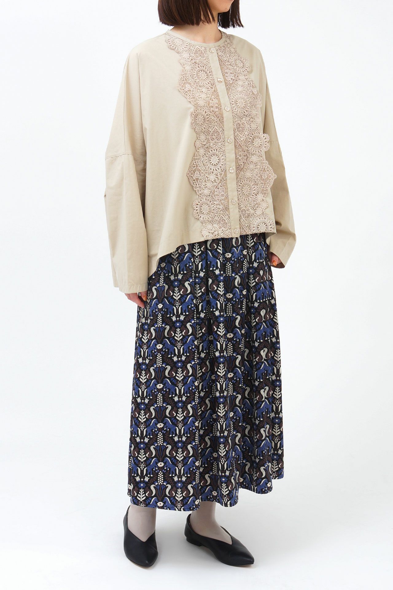 BLUE/model:162cm
