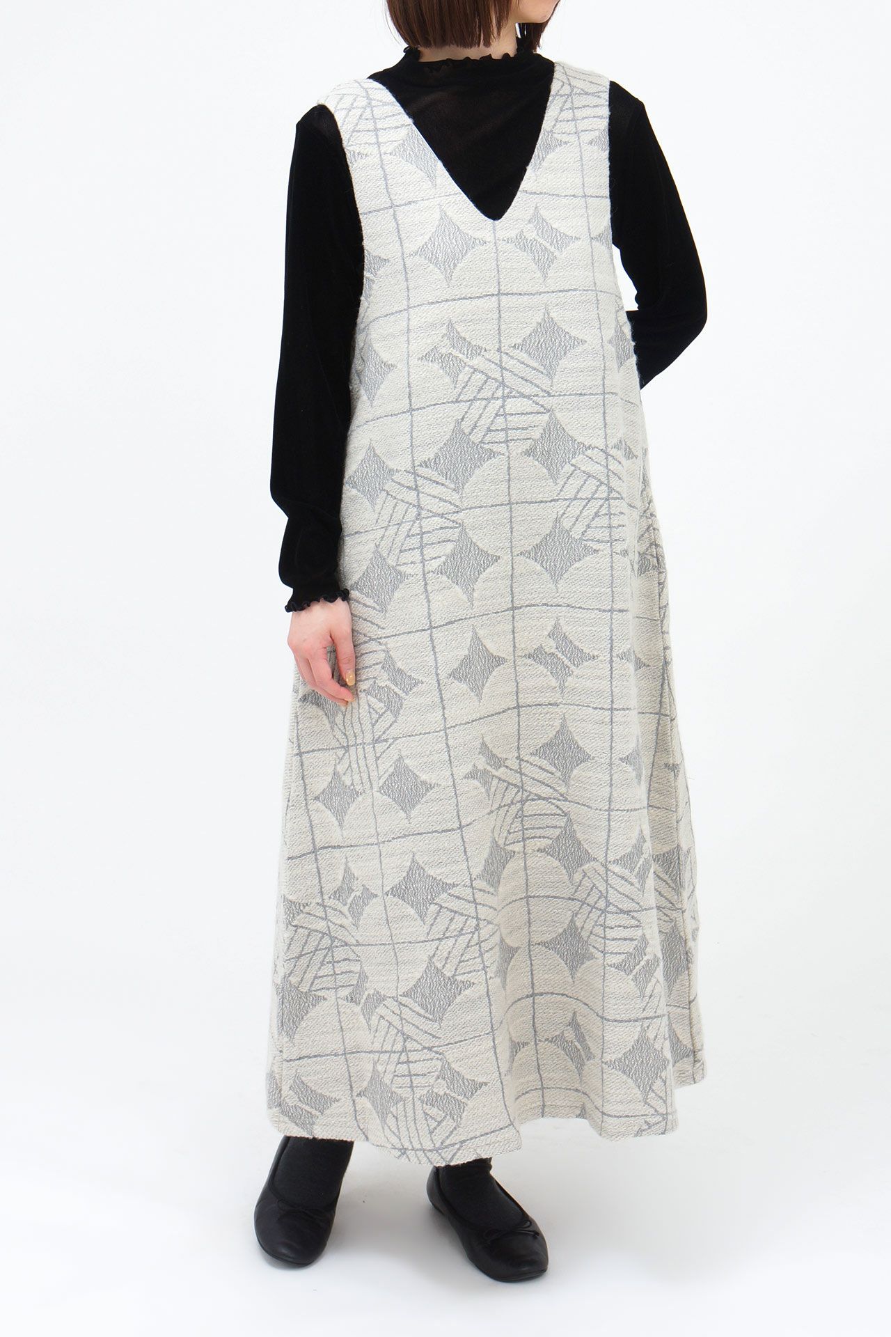 毛糸玉JQ VあきJumper Skirt | marble SUD(マーブルシュッド)公式通販