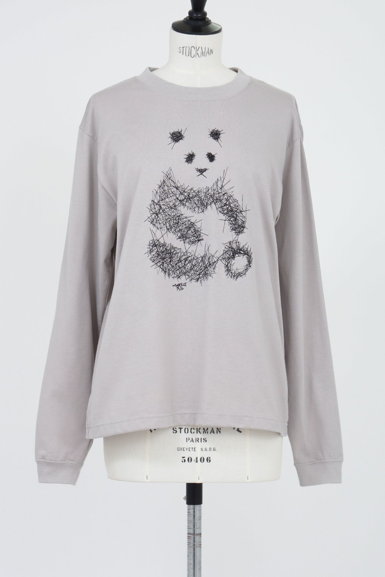 EMB zigzag panda L/S TEE | marble SUD(マーブルシュッド)公式通販