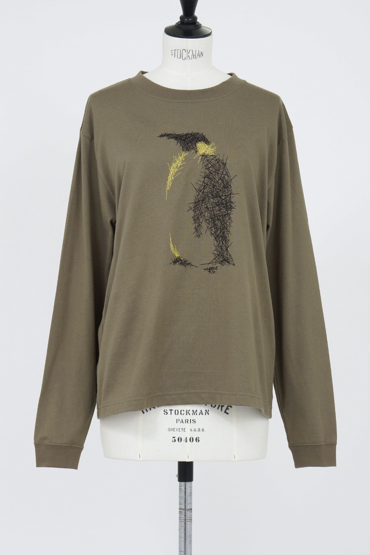 EMB zigzag penguin L/S TEE | marble SUD(マーブルシュッド)公式通販