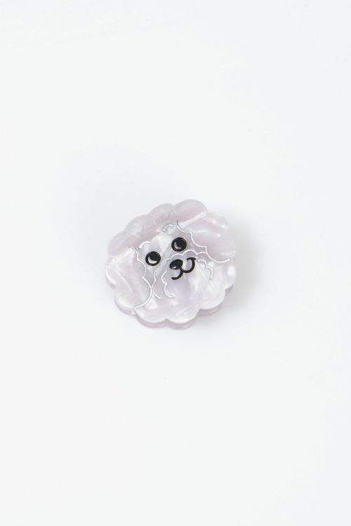 【再販】波打ち際✧︎ヘアクリップmini♡ シルバー✖️エメラルド✖️ブルー CZ Dachshund ヘアクリップ | marble SUD(マーブルシュッド)公式通販