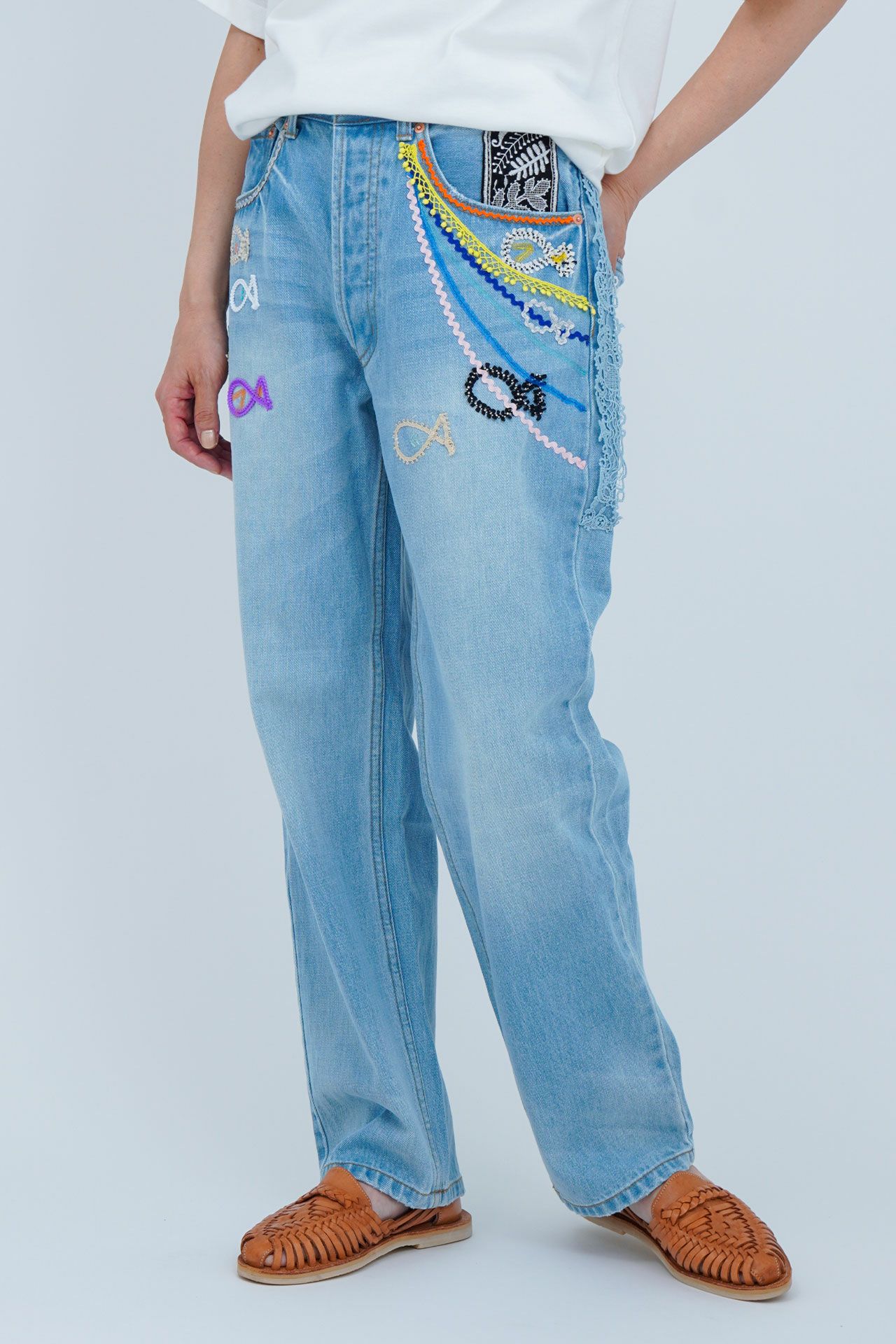 LACE DENIM PANTS | marble SUD(マーブルシュッド)公式通販
