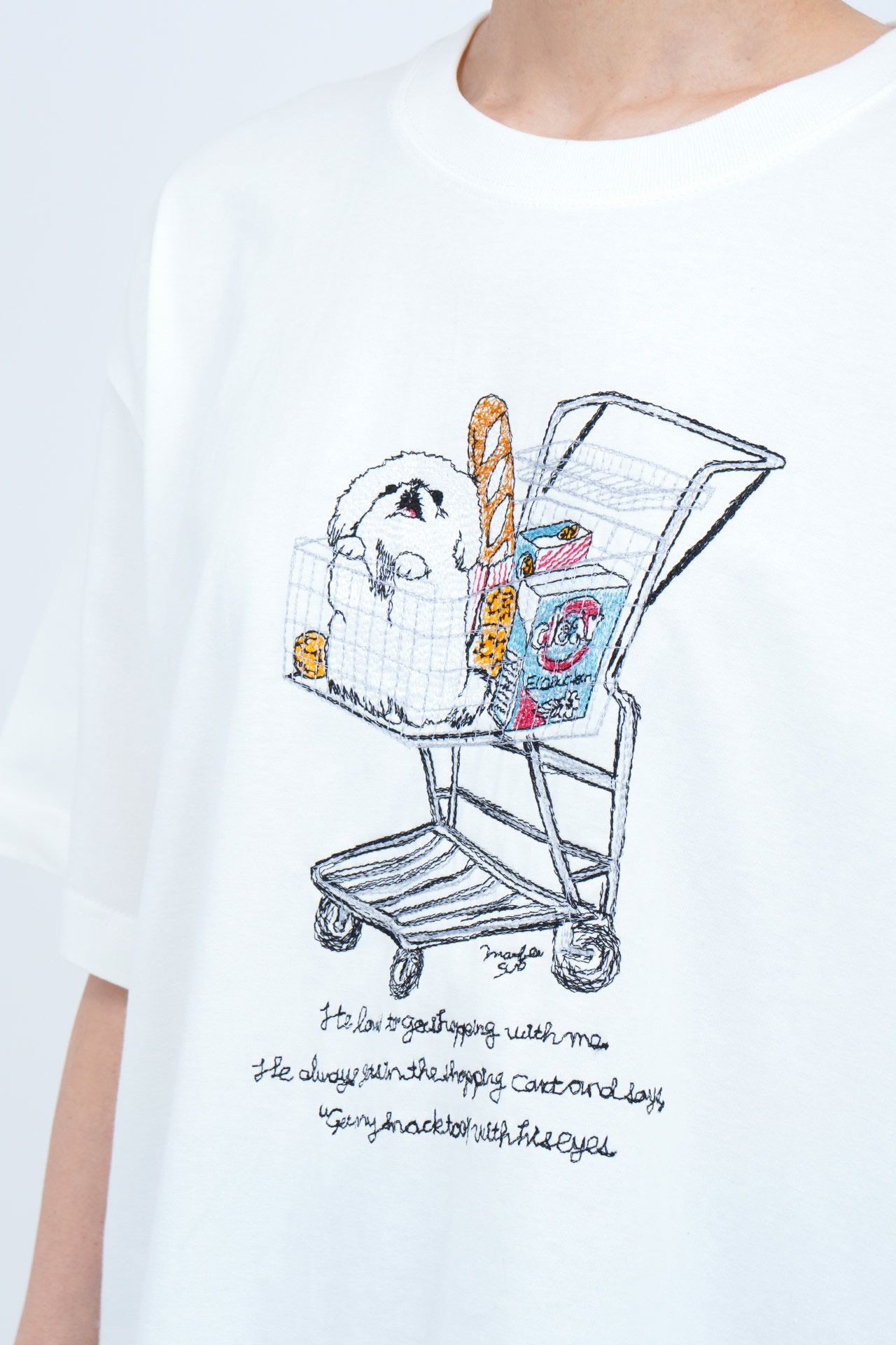 EMB Pekingese BIG TEE | marble SUD(マーブルシュッド)公式通販