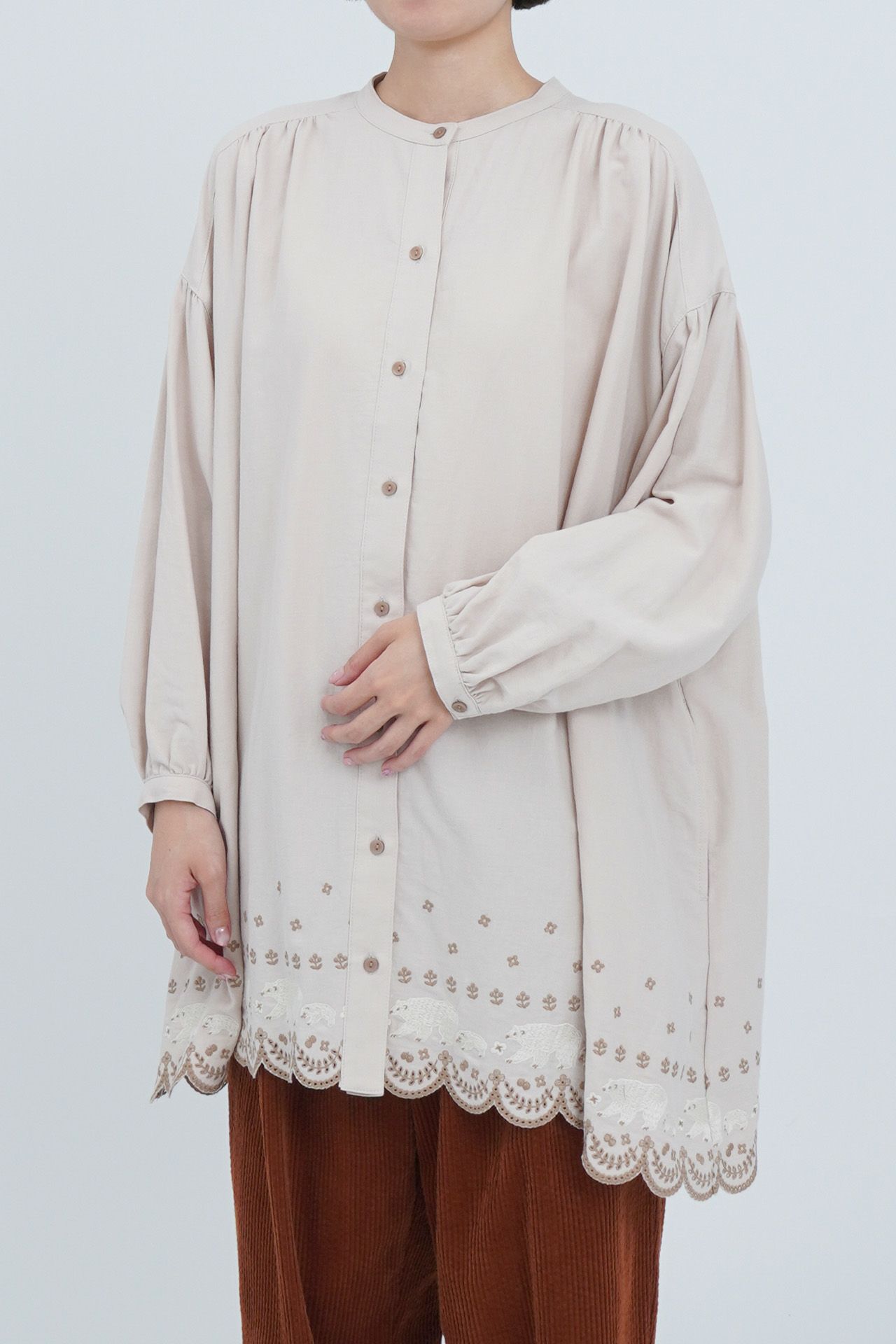 シロクマレース Tunic | marble SUD(マーブルシュッド)公式通販