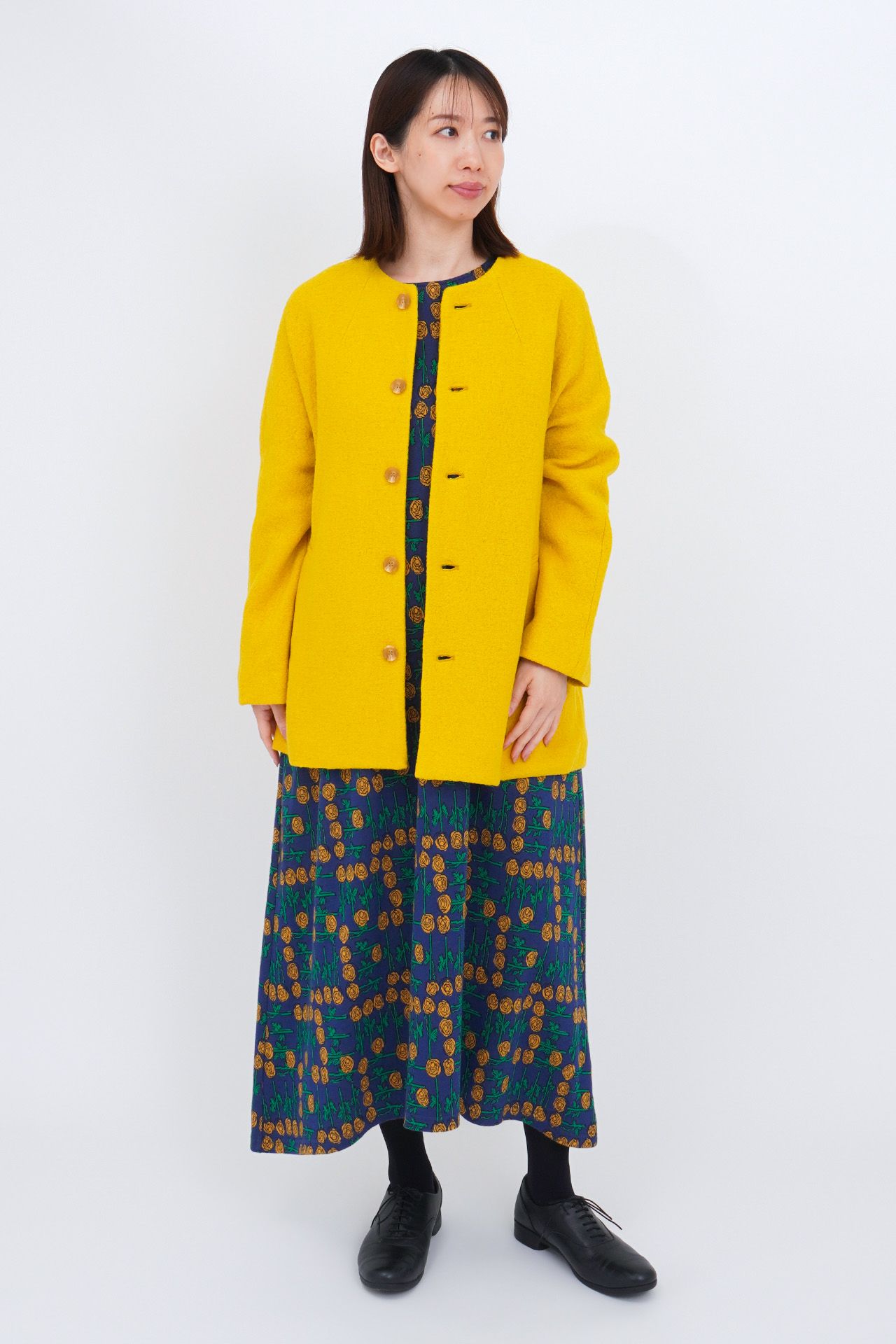 ☆ノーカラー ショートCoat | marble SUD(マーブルシュッド)公式通販