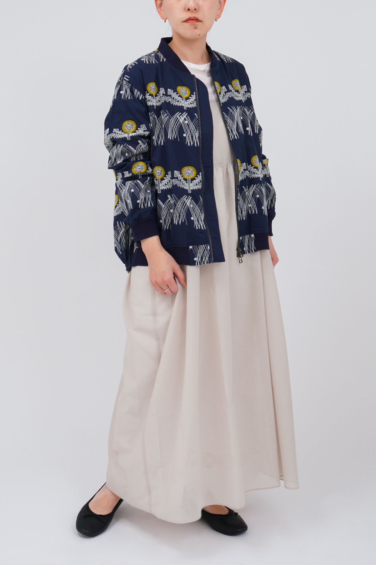 BEIGE/moldel:158cm