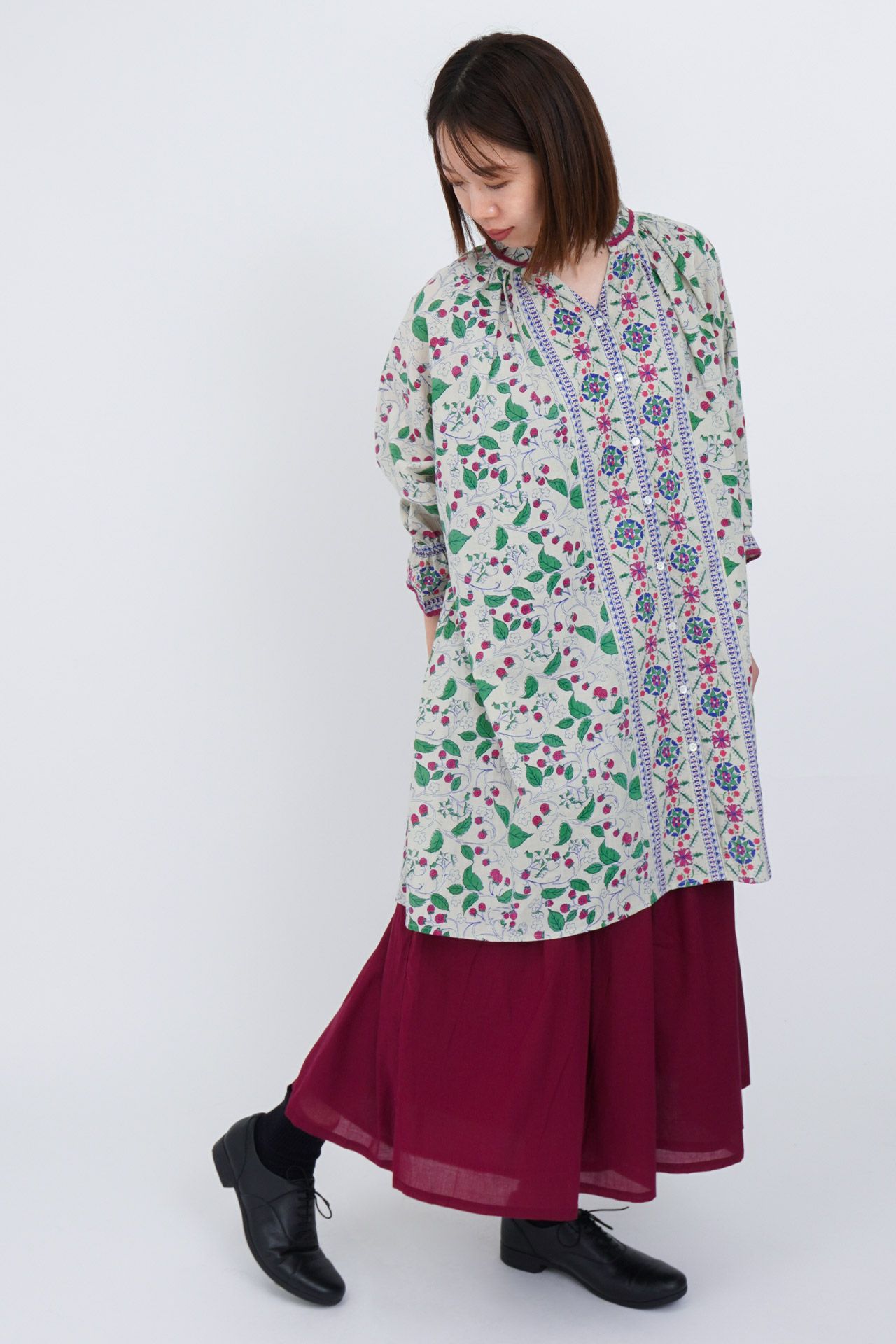 mable sud 新品・新作☆ bird circle ギャザーハカマPT bird circle ギャザーハカマPT | marble SUD(マーブルシュッド