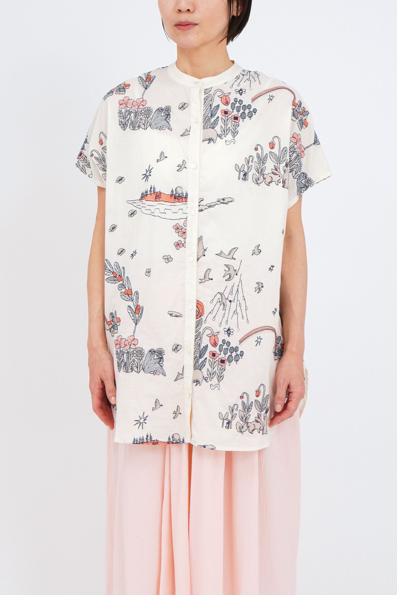 贅沢品 EMB rainbow Tunic | marble SUD(マーブルシュッド)公式通販 トップス