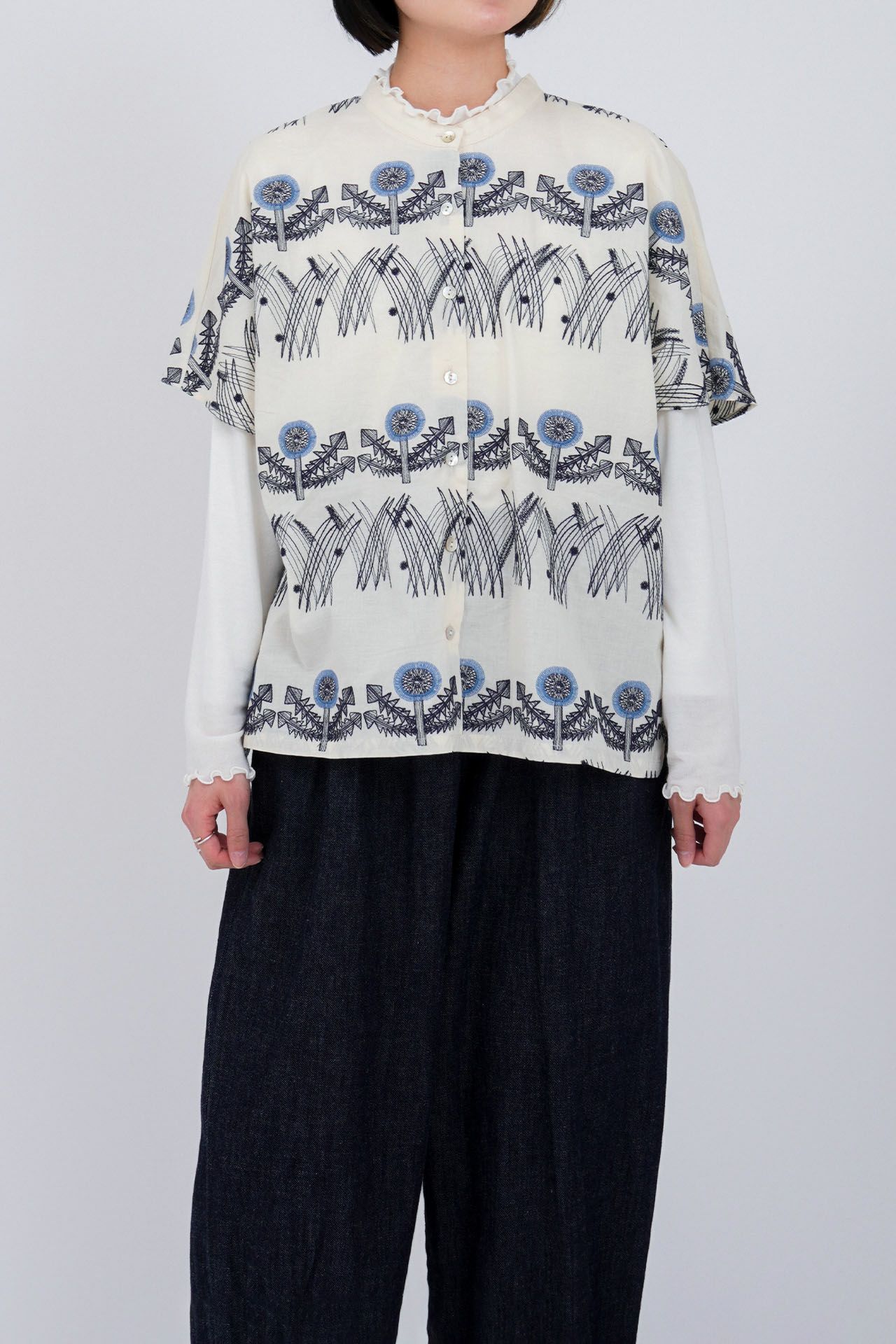 EMB zassou バンドカラーSH | marble SUD(マーブルシュッド)公式通販