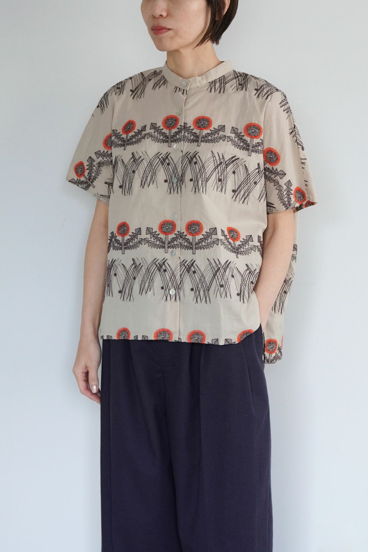 EMB zassou バンドカラーSH | marble SUD(マーブルシュッド)公式通販