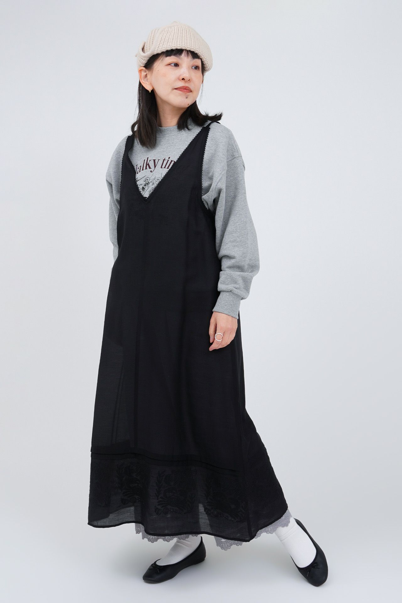H.GREY/model:158cm