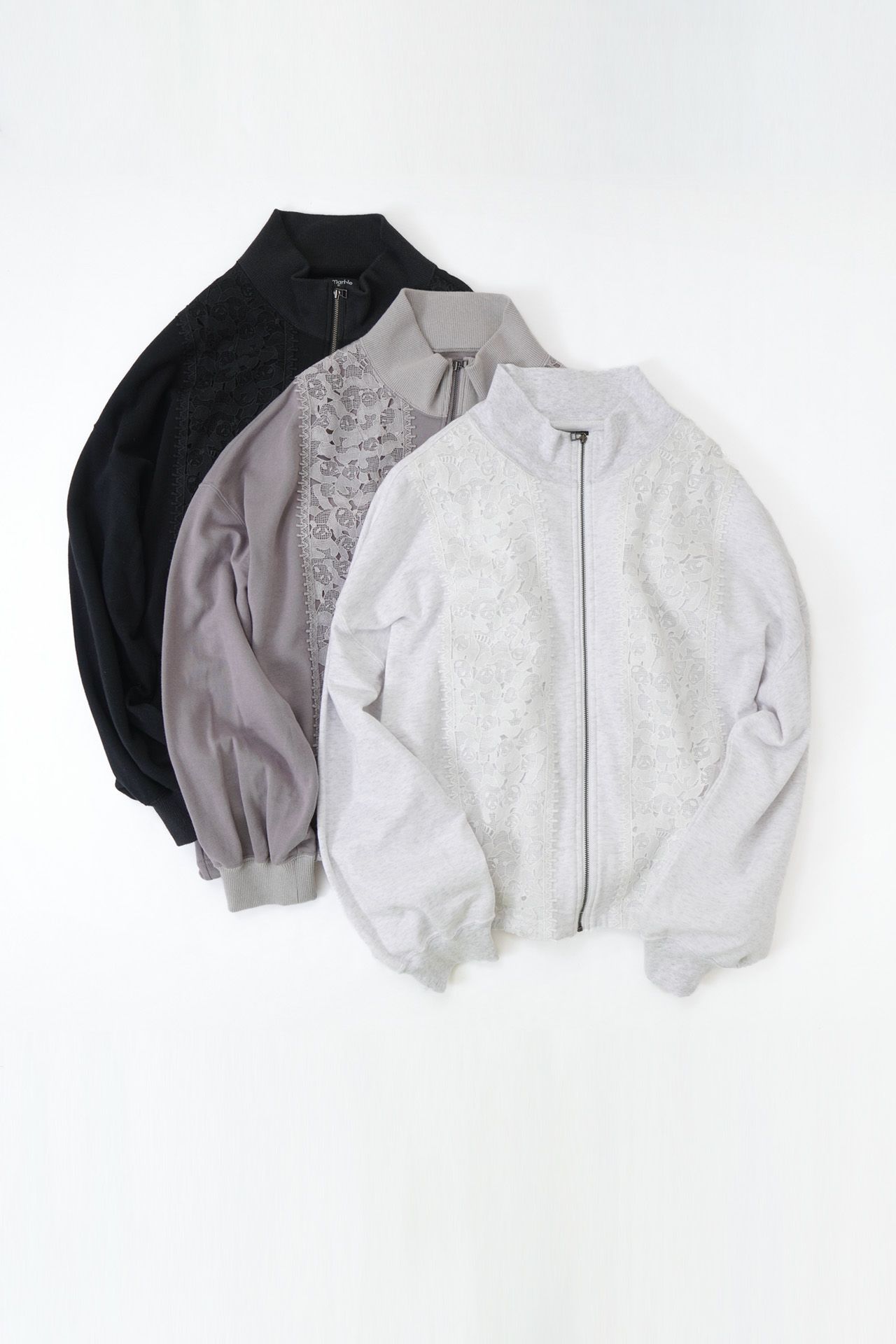WEB限定カラー レースパンダ裏毛 Zipブルゾン SUD(マーブルシュッド marble | ジャケット・アウター