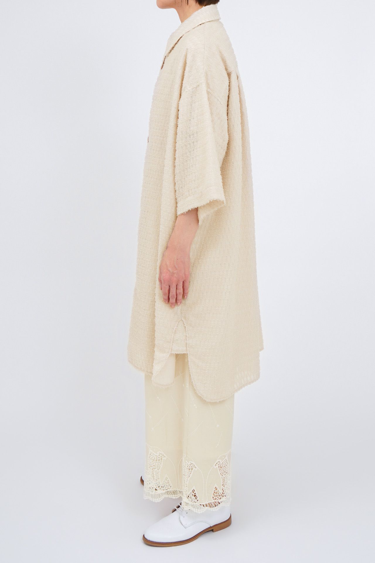 【新品】maru scallop spring coat ベージュ 新品】maru scallop spring coat ベージュ 新品】maru scallop