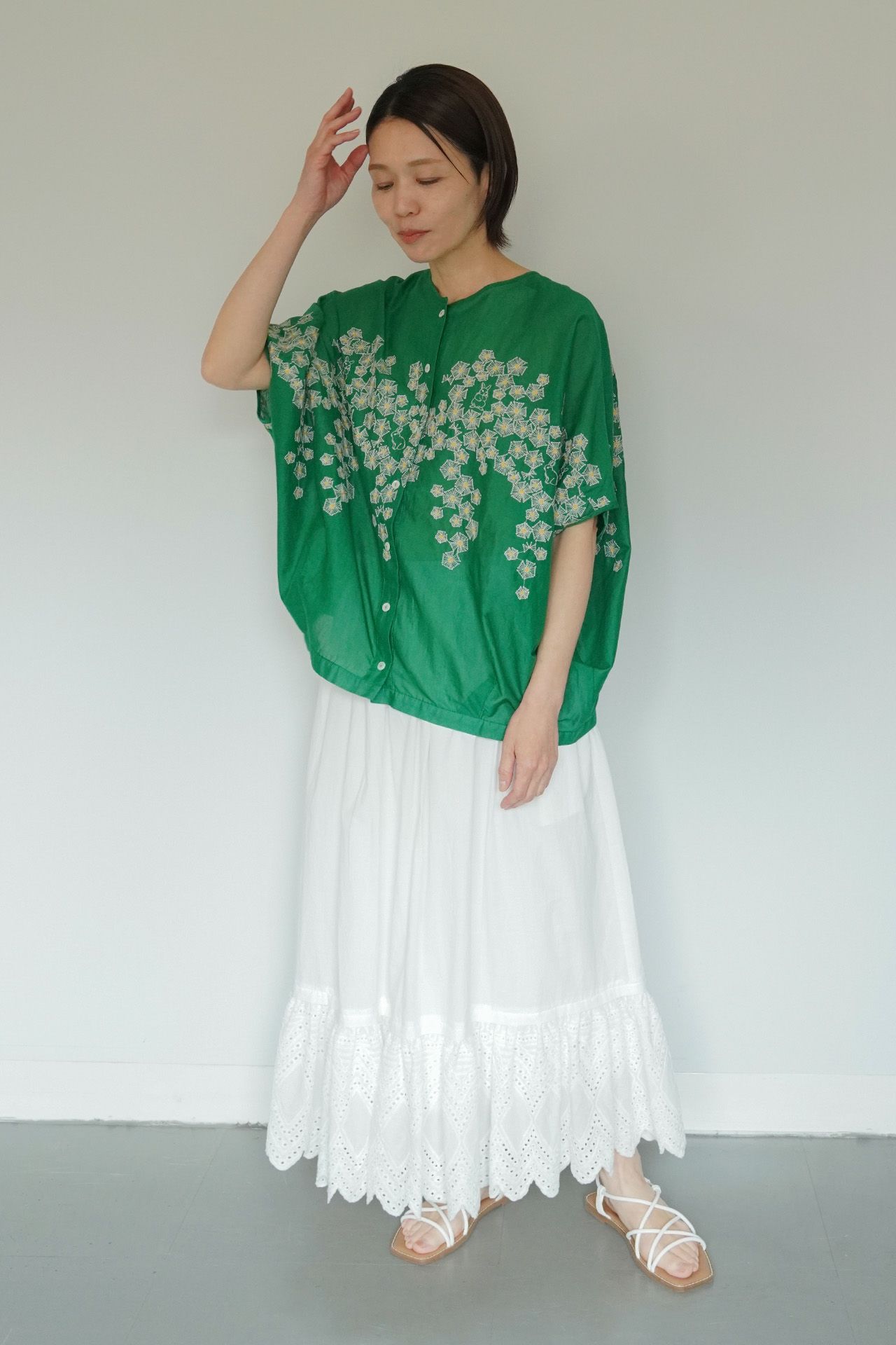GREEN/model:161cm