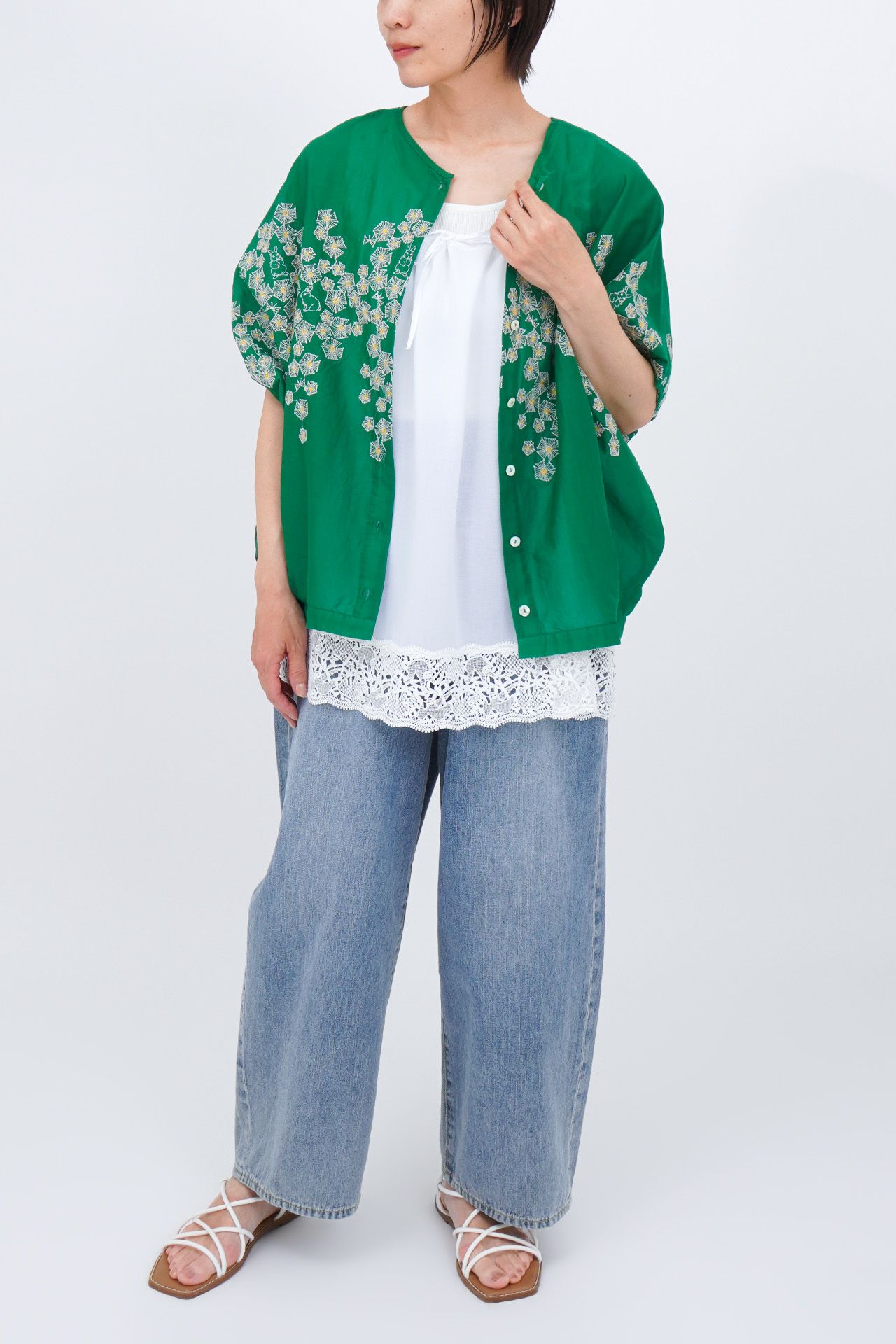 GREEN/model:161cm