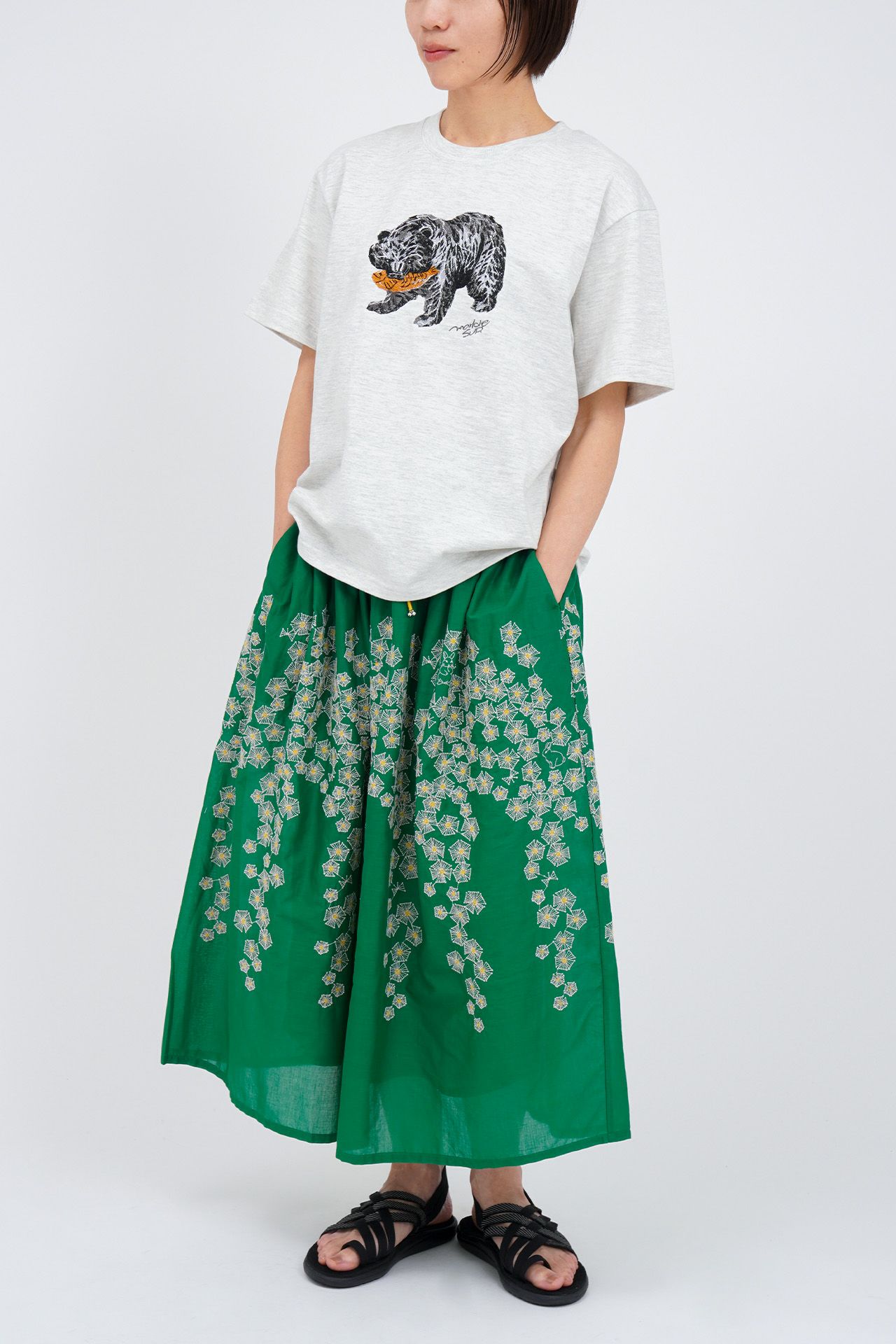 GREEN/model:161cm