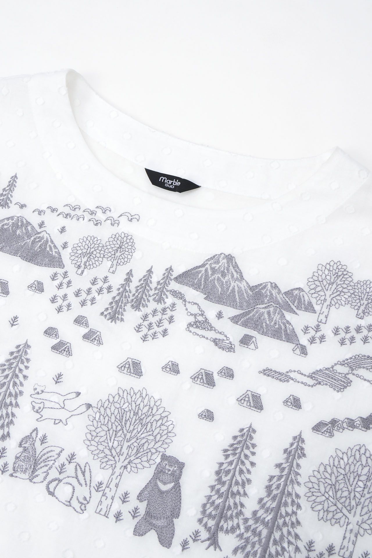 新品　マーブルシュッド　EMB shirakawago フレンチスリーブ EMB shirakawago フレンチスリーブ | marble SUD(マーブル