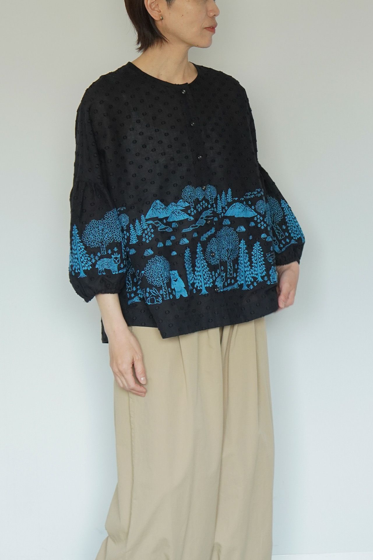 EMB shirakawago パフブラウス | marble SUD(マーブルシュッド