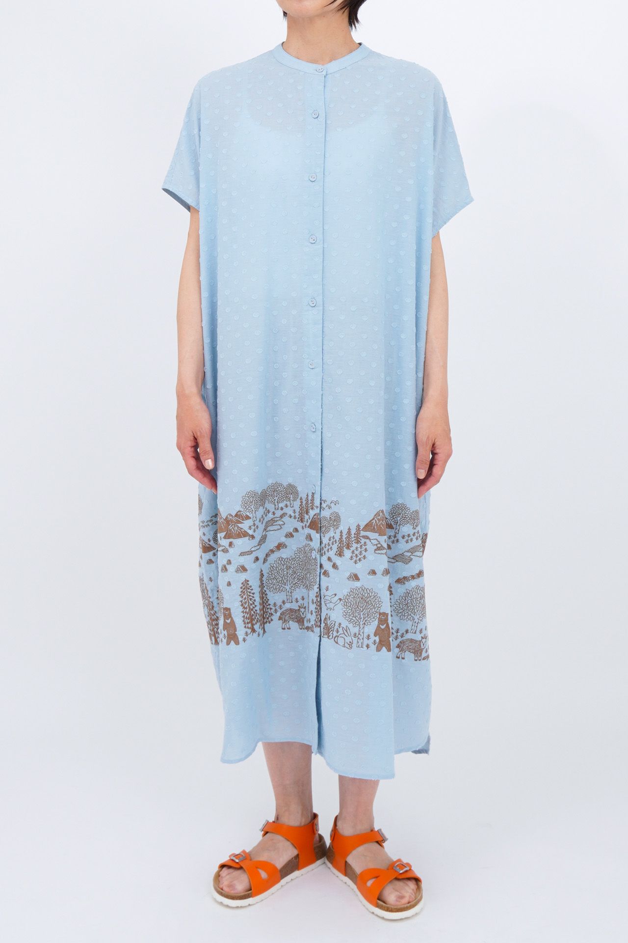 ⭐︎美品⭐︎BLENHEIM シャリ感のある真っ白なワンピース パル PAL 【SHENERY】ジョーゼット2WAYワンピース （offwhite