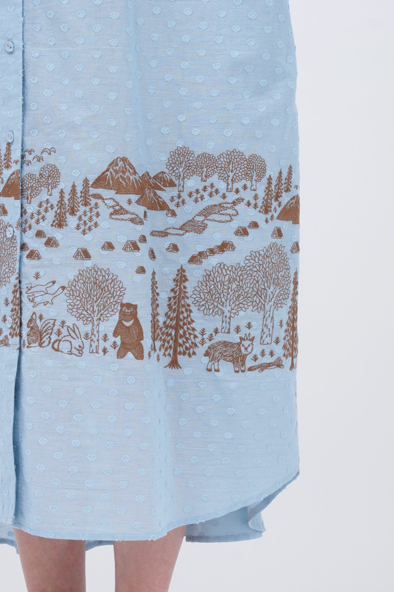 EMB shirakawago セナカシャーリングワンピース | marble SUD