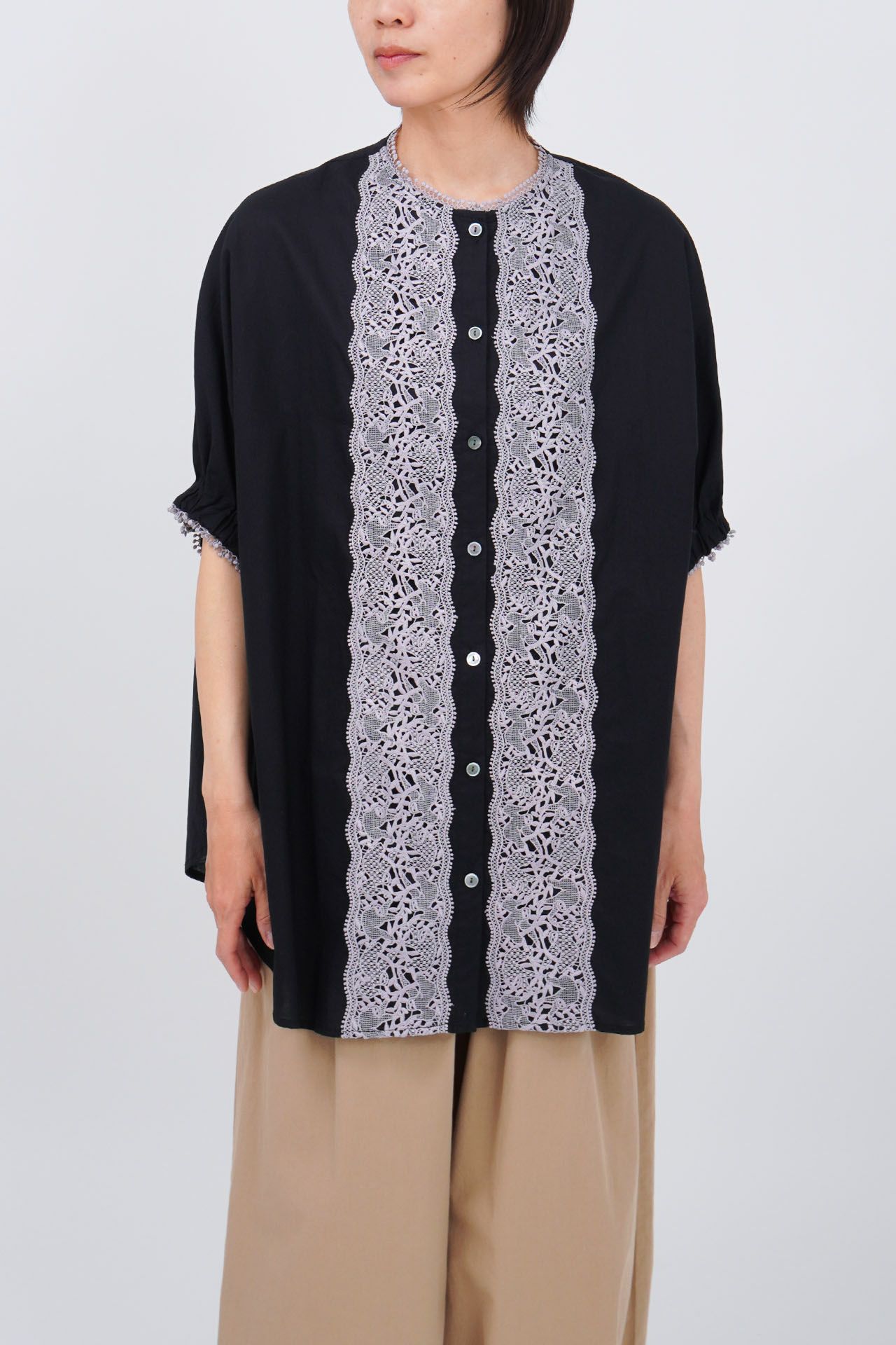 特価商品  ナマケモノレース ブラウス | marble SUD(マーブルシュッド)公式通販 トップス