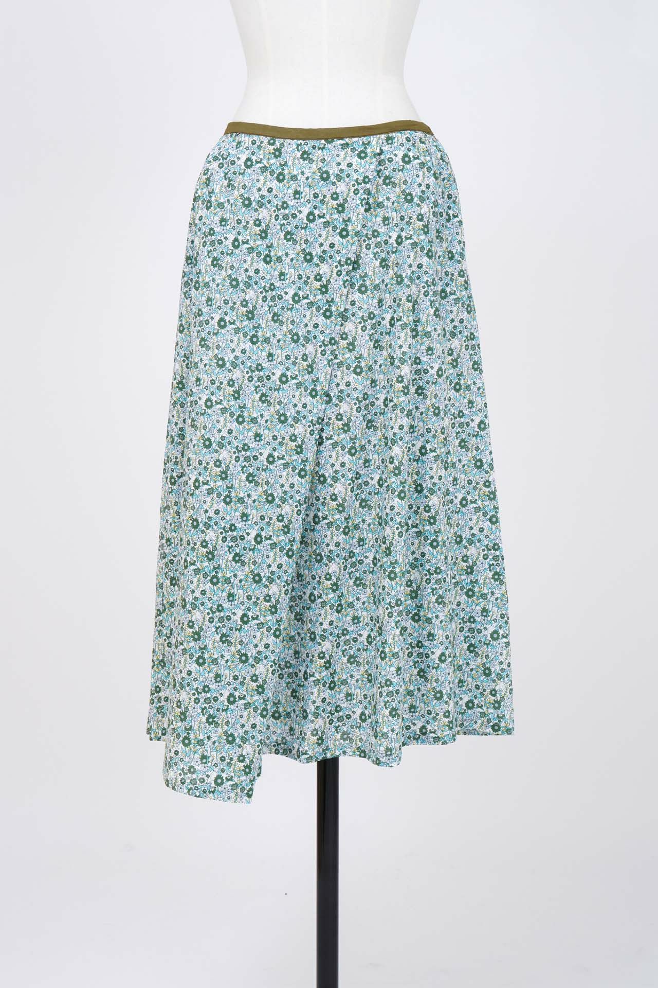魔法のりえこ様v&A English Garden グリーン系　タックスカート floral raicho タックスカート | marble SUD(マーブルシュッド