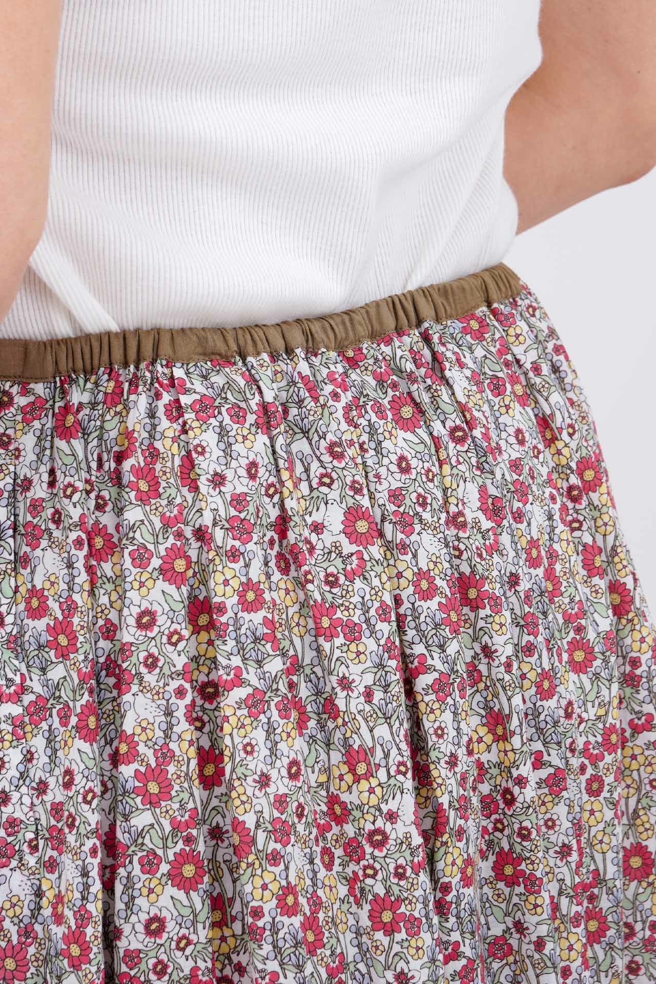 floral raicho タックスカート | marble SUD(マーブルシュッド