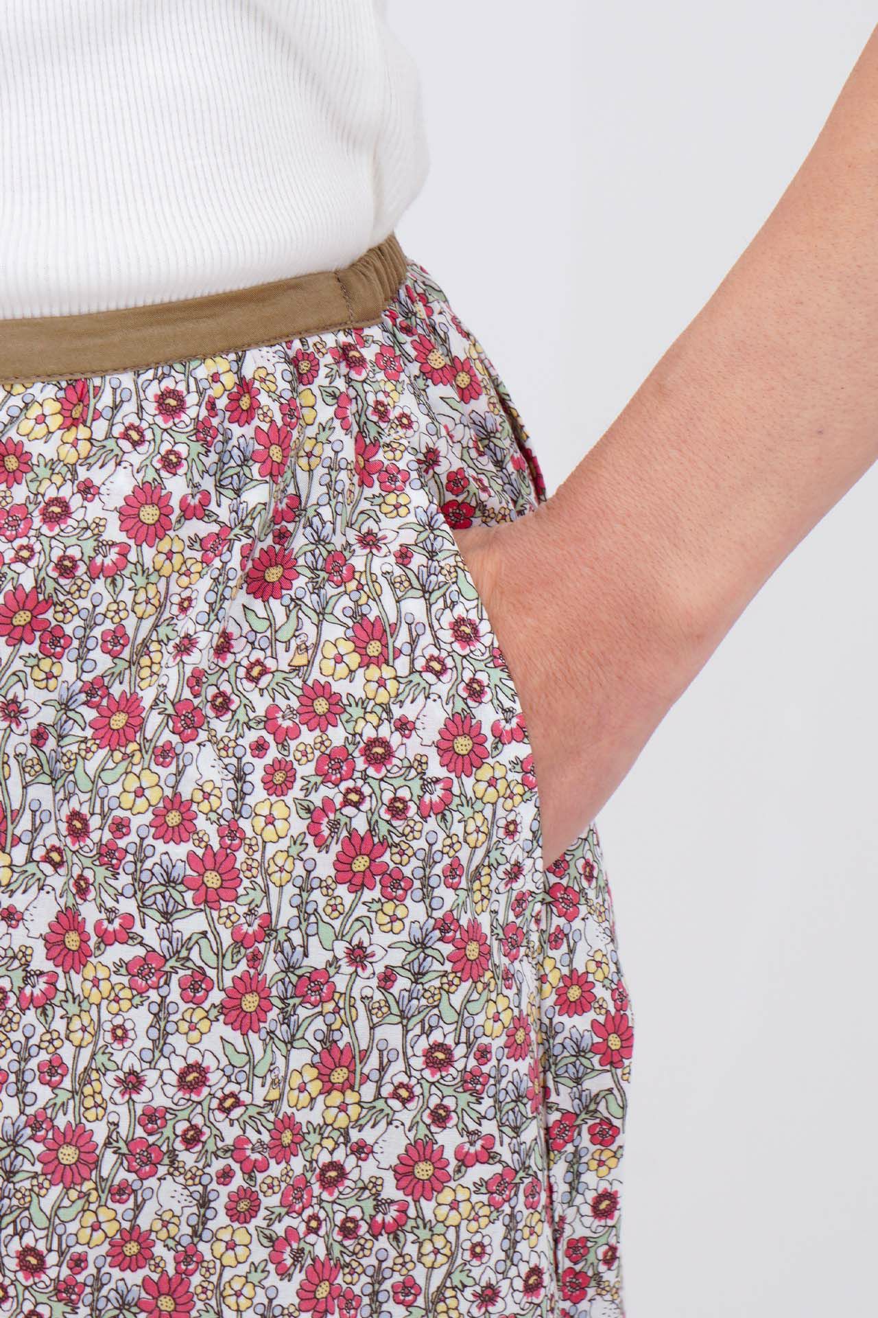 floral raicho タックスカート | marble SUD(マーブルシュッド