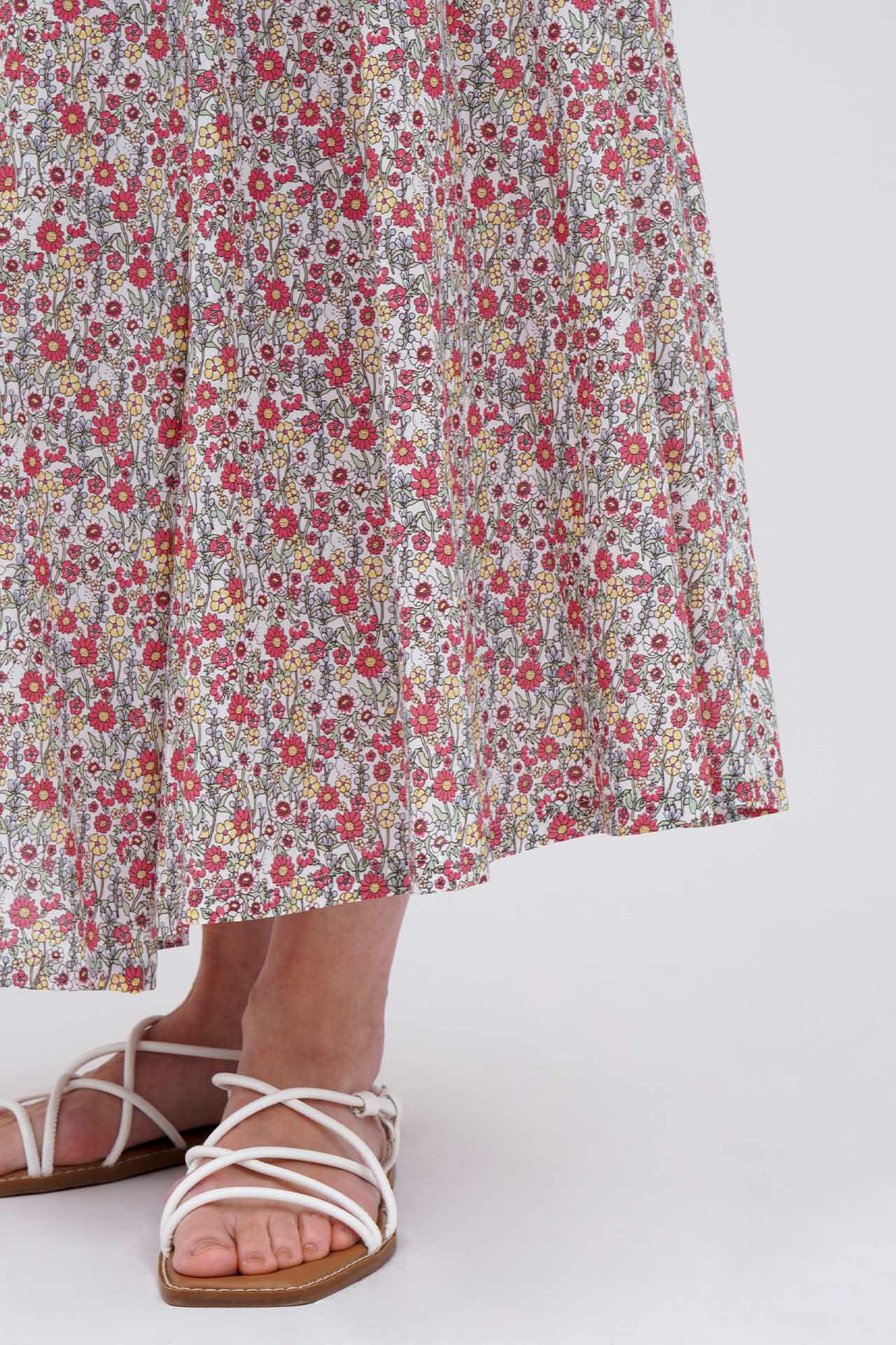 floral raicho タックスカート | marble SUD(マーブルシュッド