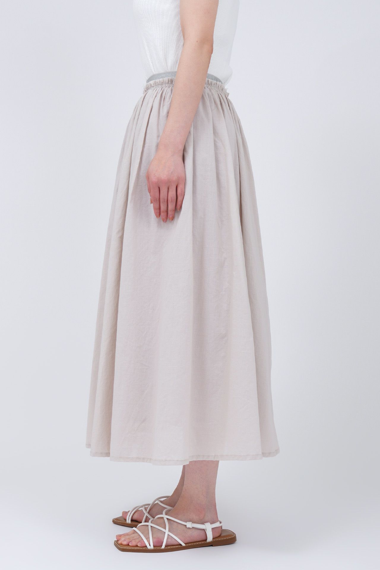 miele フレアスカート ホワイト mesh zip skirt – miele grande