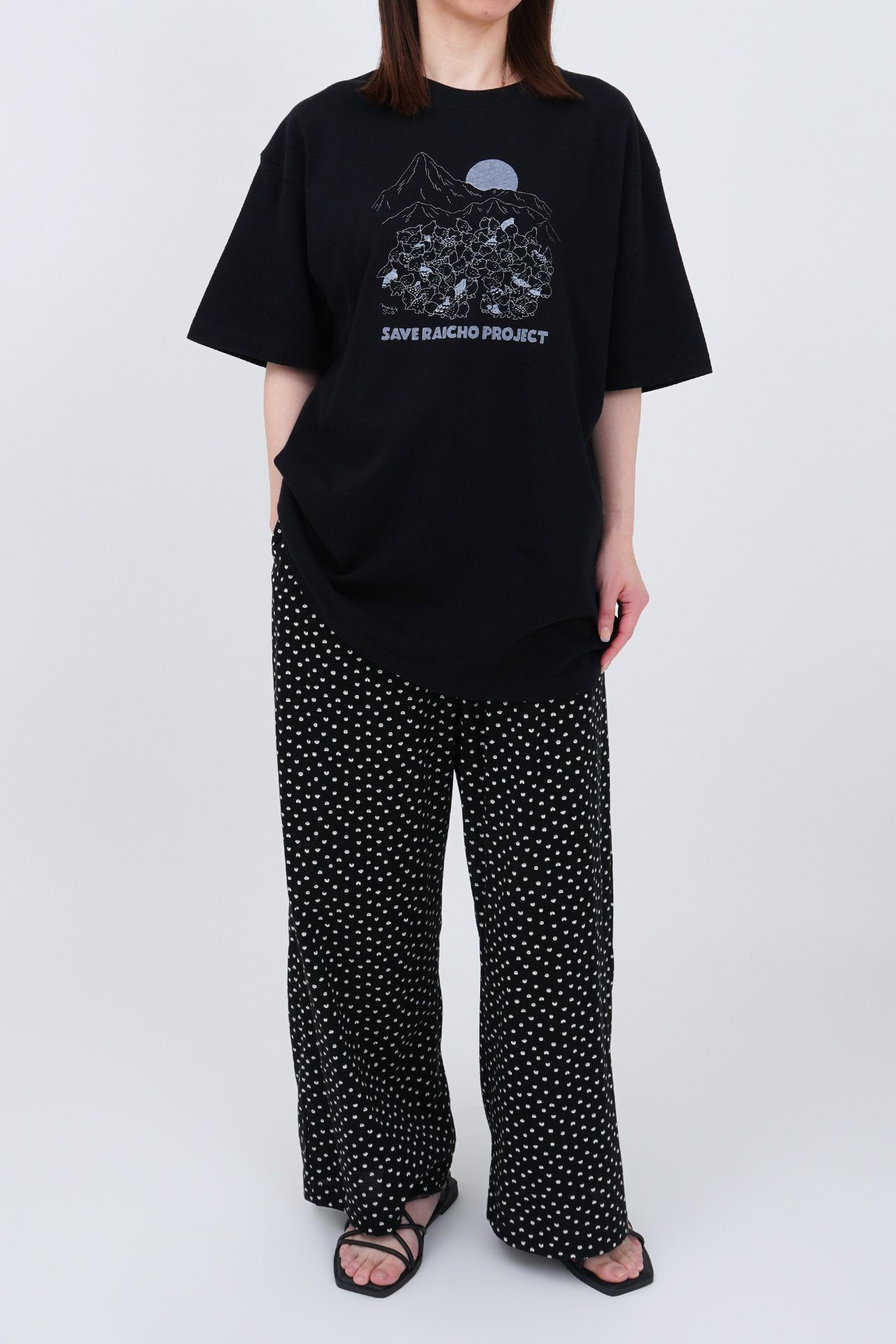 BLACK/model:161cm(Lサイズ着用)