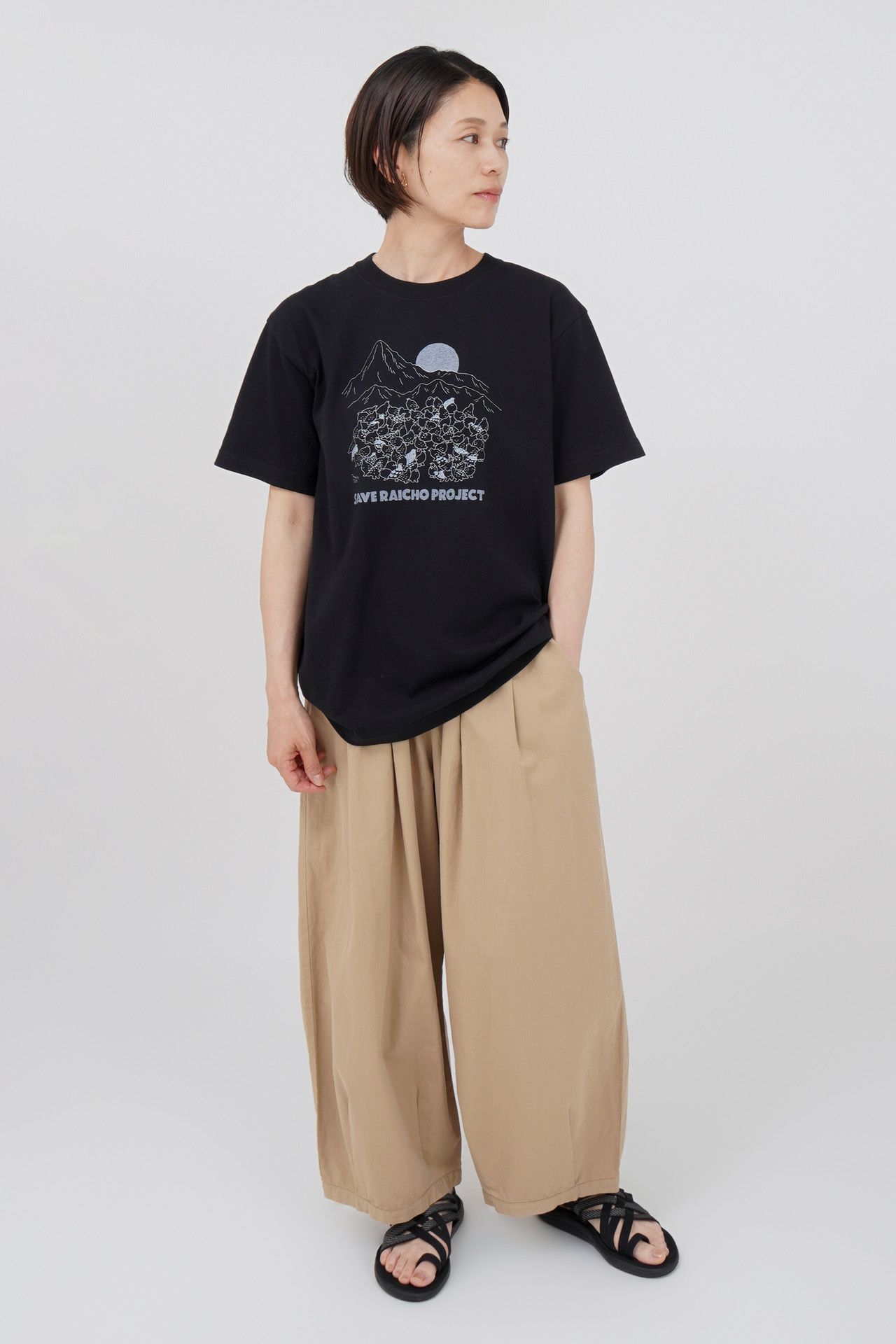 BLACK/model:161cm(Mサイズ着用)