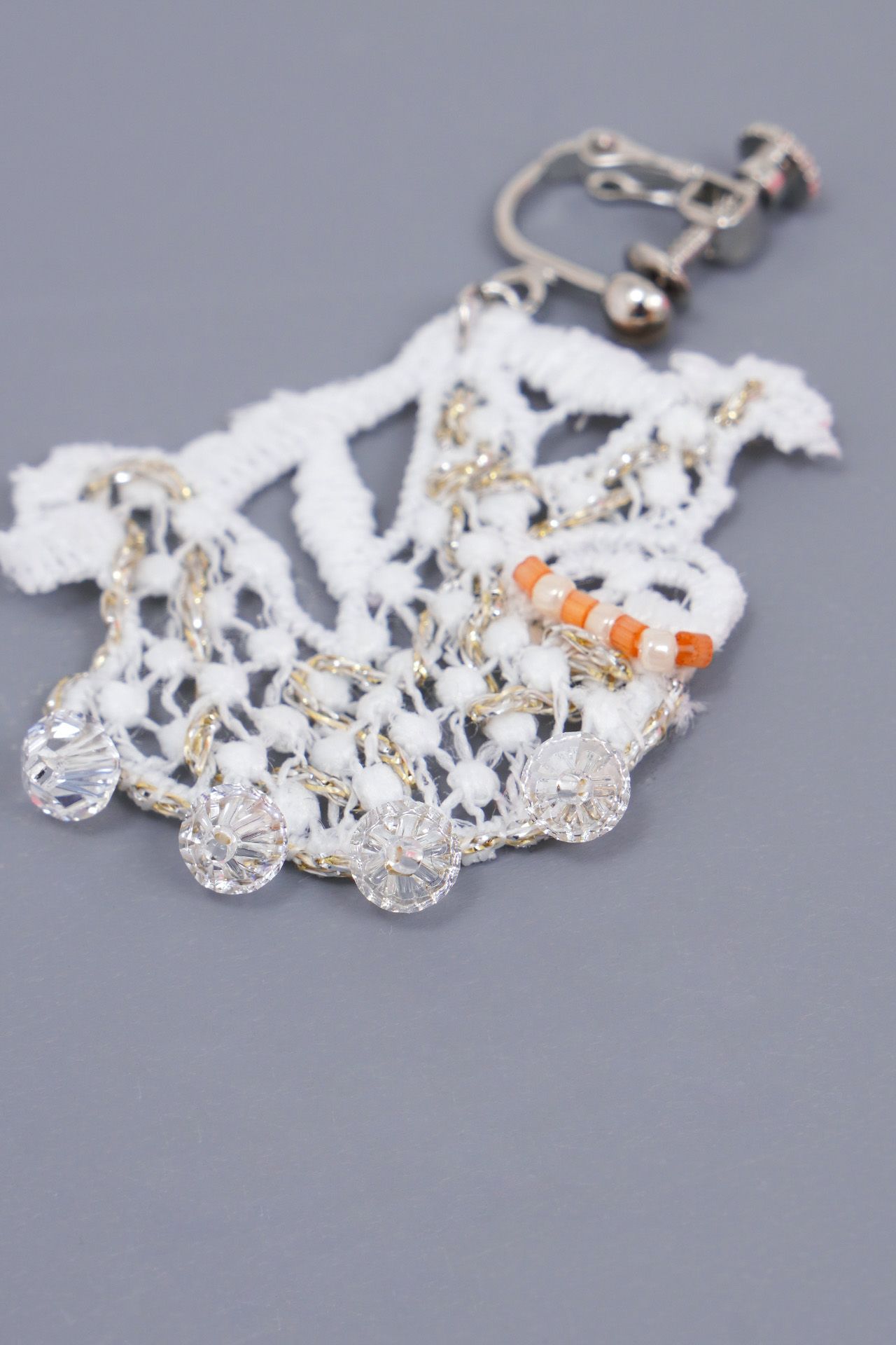 ナマケモノレース ピアス/イヤリング | marble SUD(マーブルシュッド