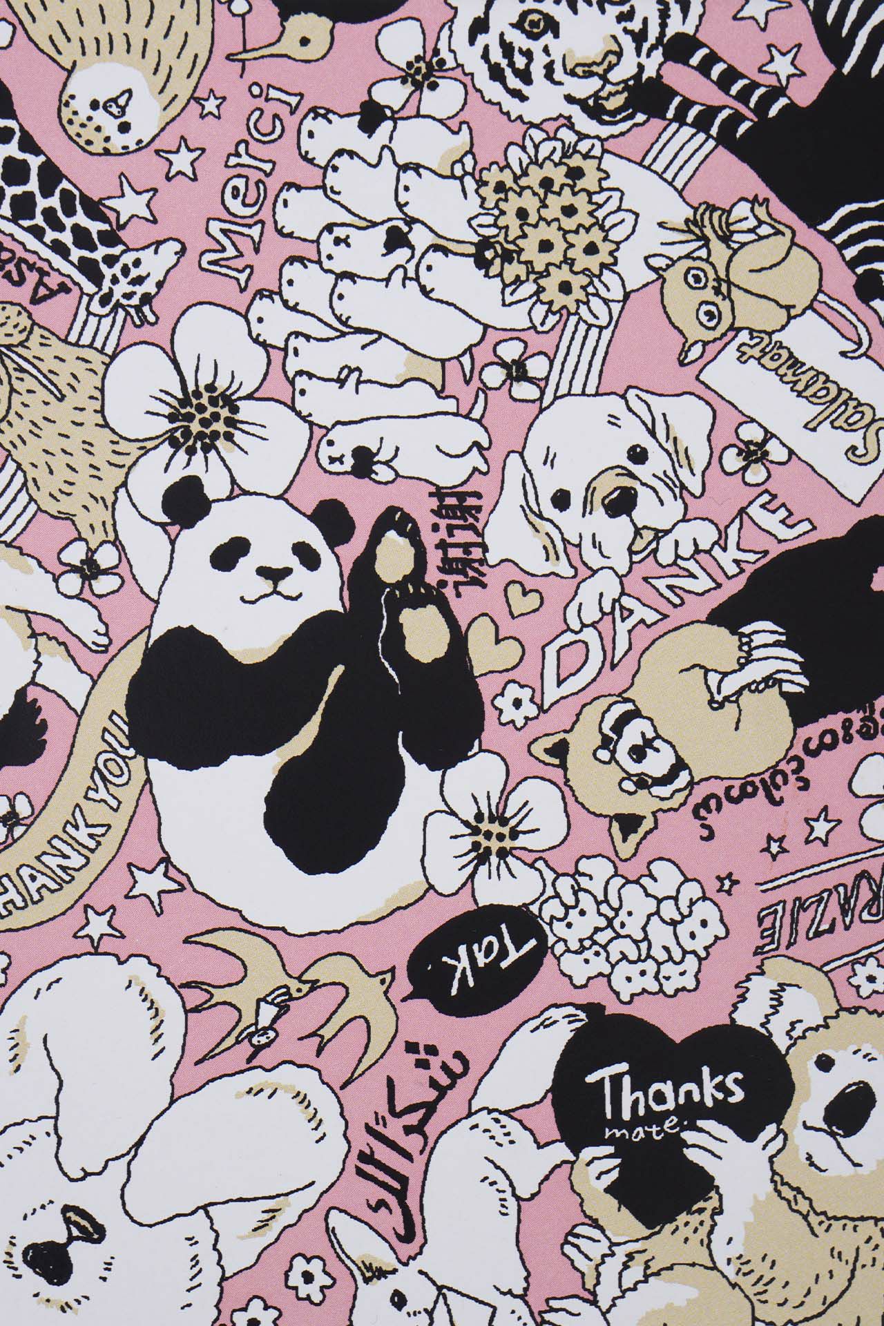 テキスタイル"THANK YOU"の柄