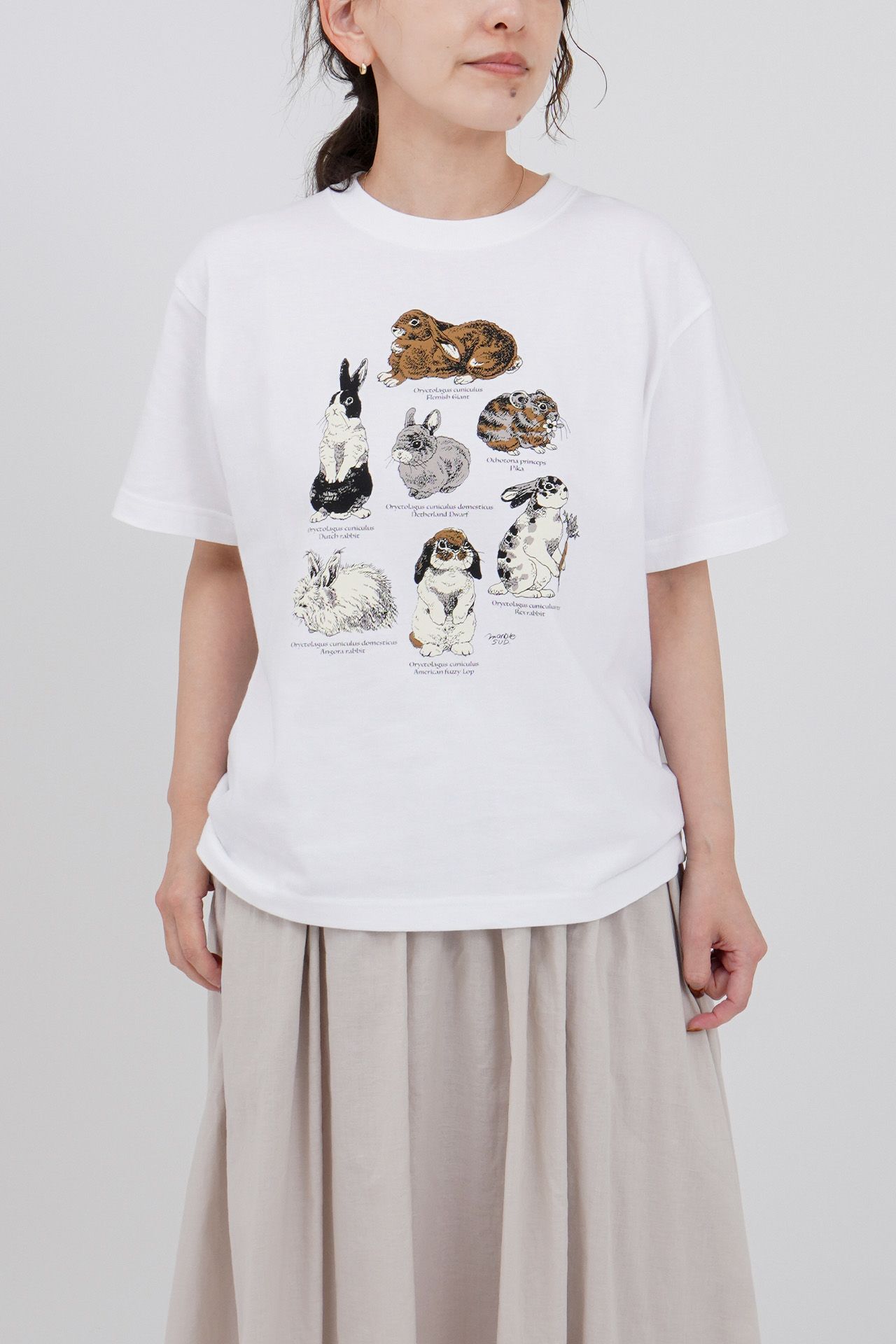 Zukan Rabbit S/S Tシャツ | marble SUD(マーブルシュッド)公式通販
