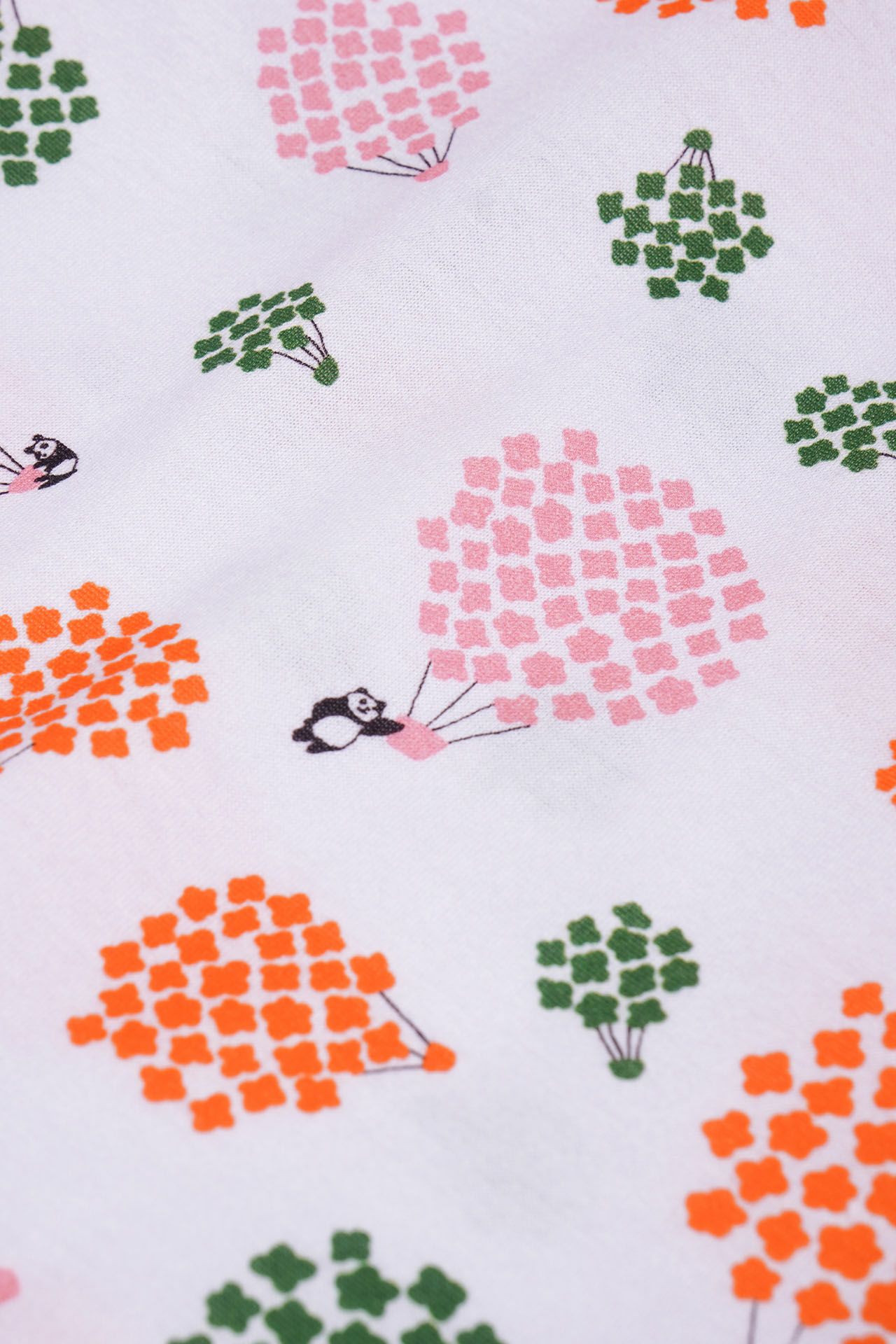 【最終値下げ　5月31日まで】マーブルシュッド　パンダ柄 半袖シャツ　個性的 ☆Flower Panda アンプルTシャツ | marble SUD(マーブルシュッド