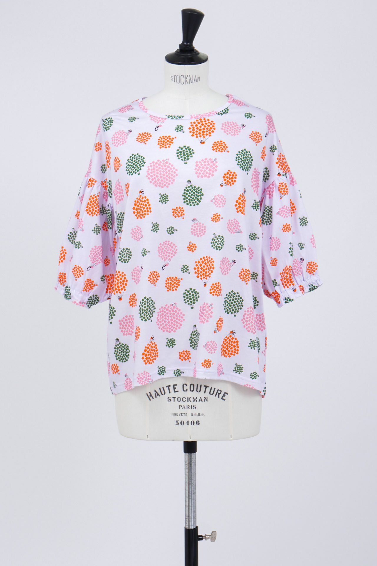 ☆Flower Panda パフスリーブTシャツ | marble SUD(マーブル