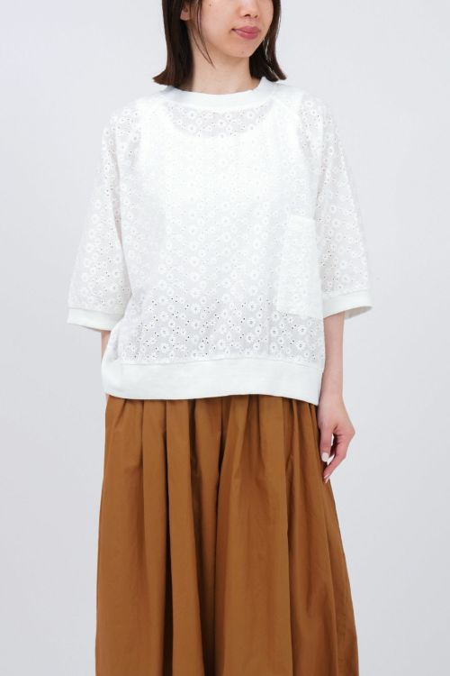 Marble SUD 半袖 プルオーバー ☆オーバーレース プルオーバー | marble SUD(マーブルシュッド