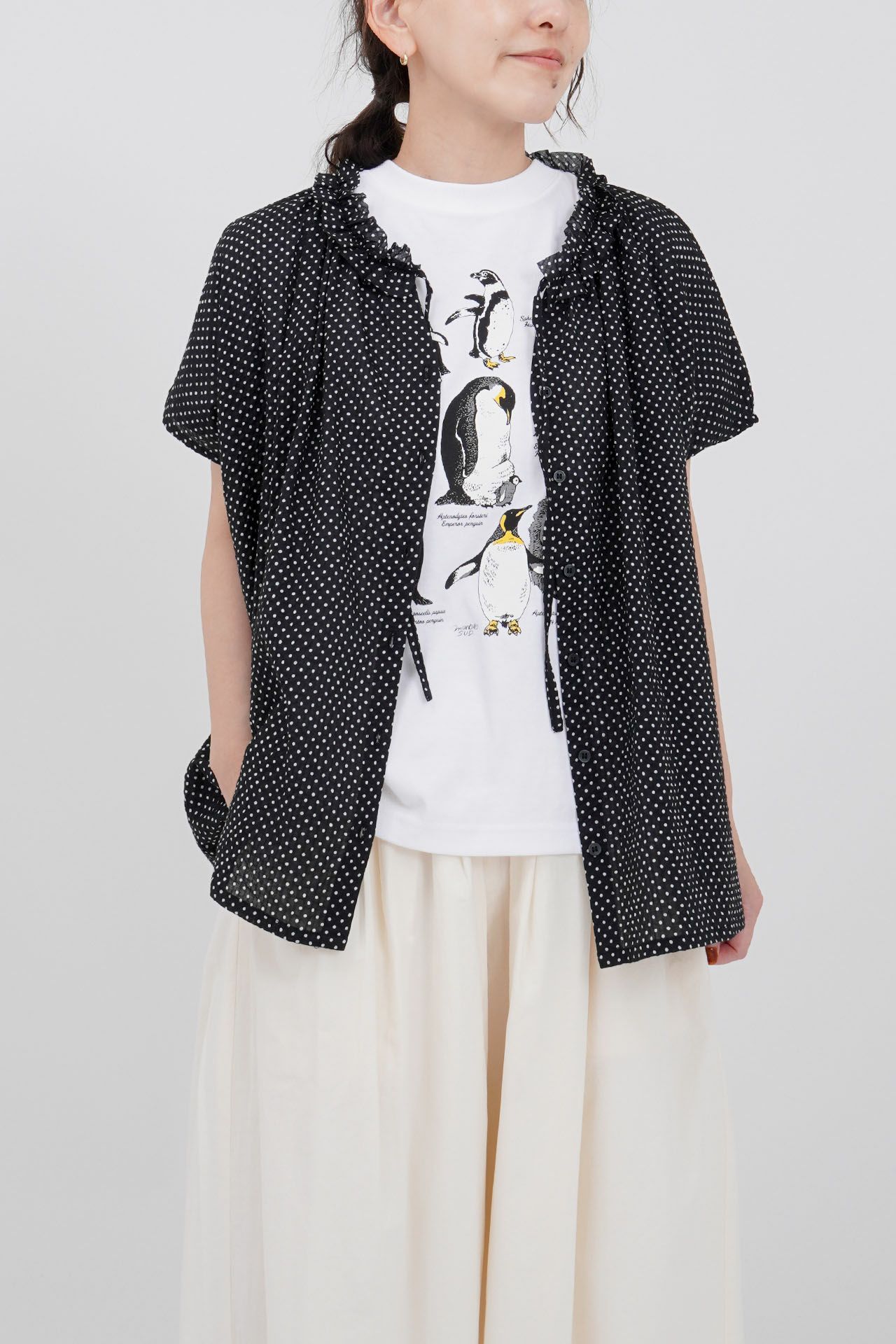 Zukan Penguin S/S Tシャツ | marble SUD(マーブルシュッド)公式通販