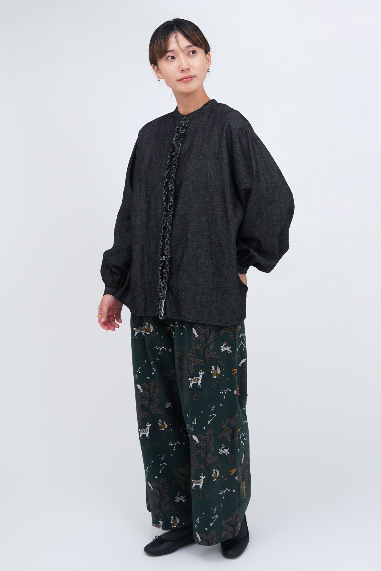 完売　マーブルシュッド　Christrose Wide Pants 完売 マーブルシュッド Christrose Wide Pants