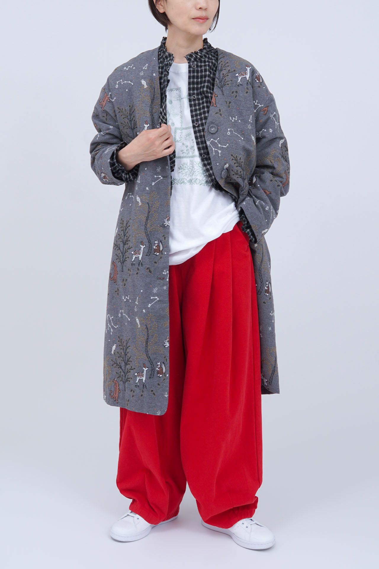 GREY/model:161cm