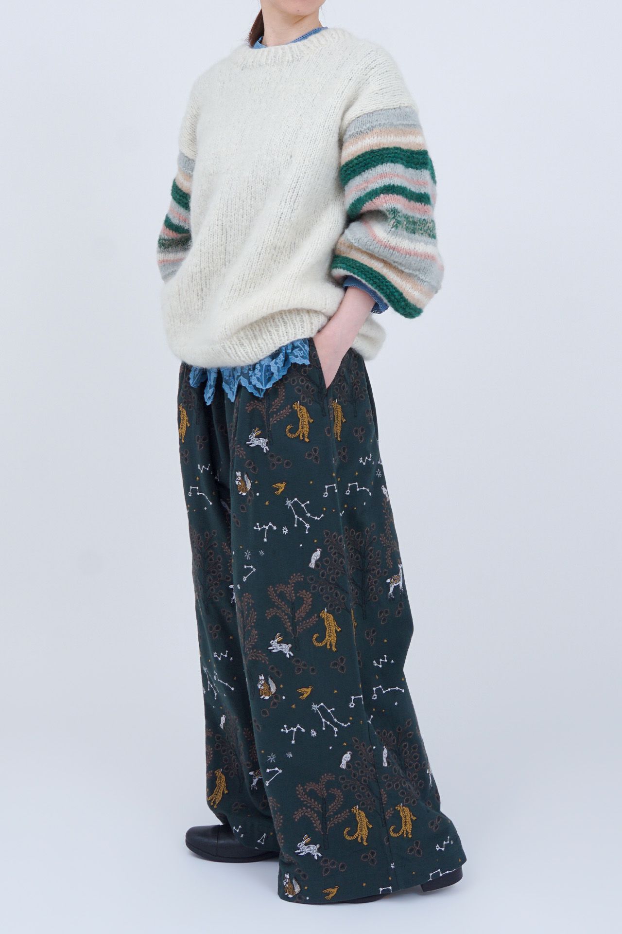 BLUE/model:161cm