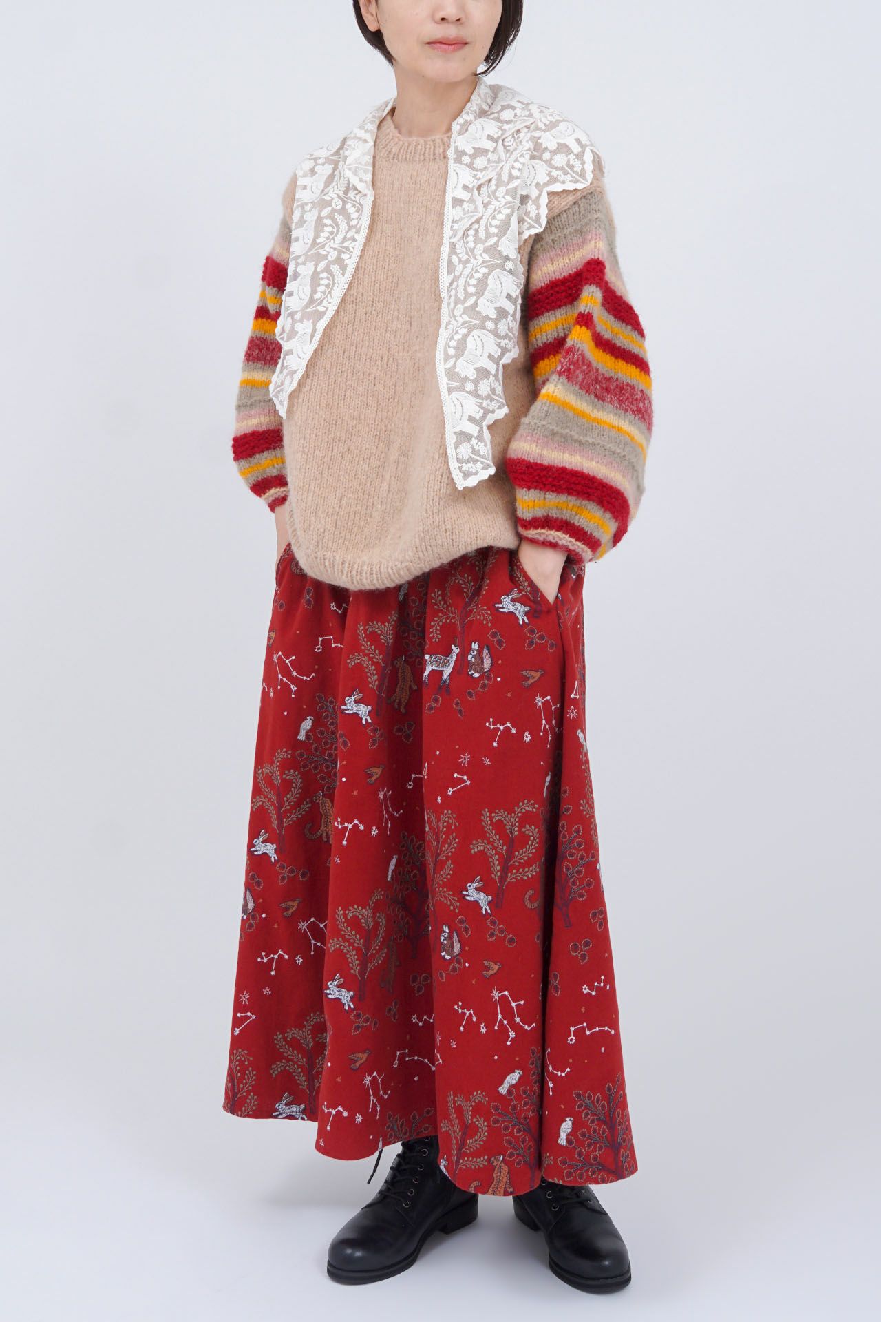 WHITE/model:161cm