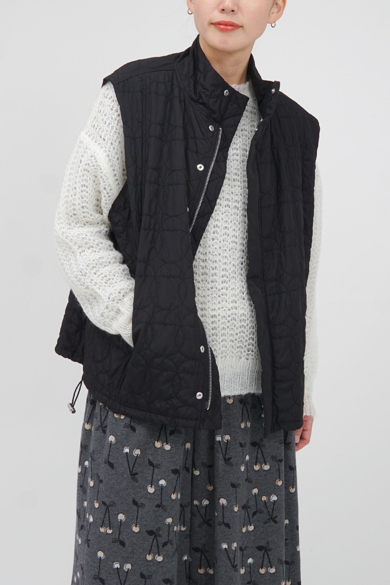 シマエナガキルト ベスト | marble SUD(マーブルシュッド)公式通販