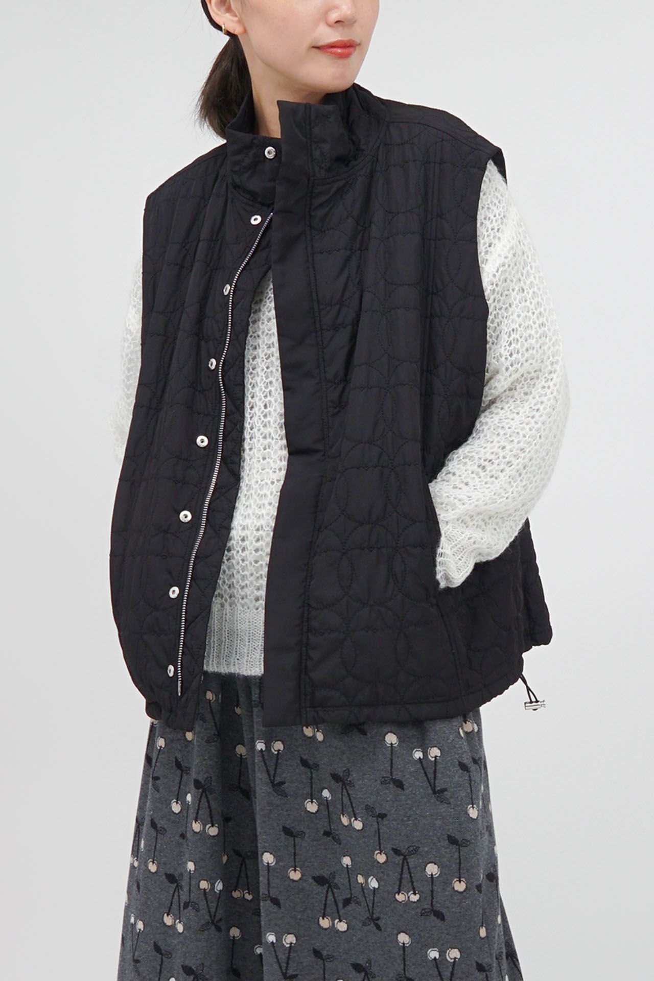 シマエナガキルト ベスト | marble SUD(マーブルシュッド)公式通販