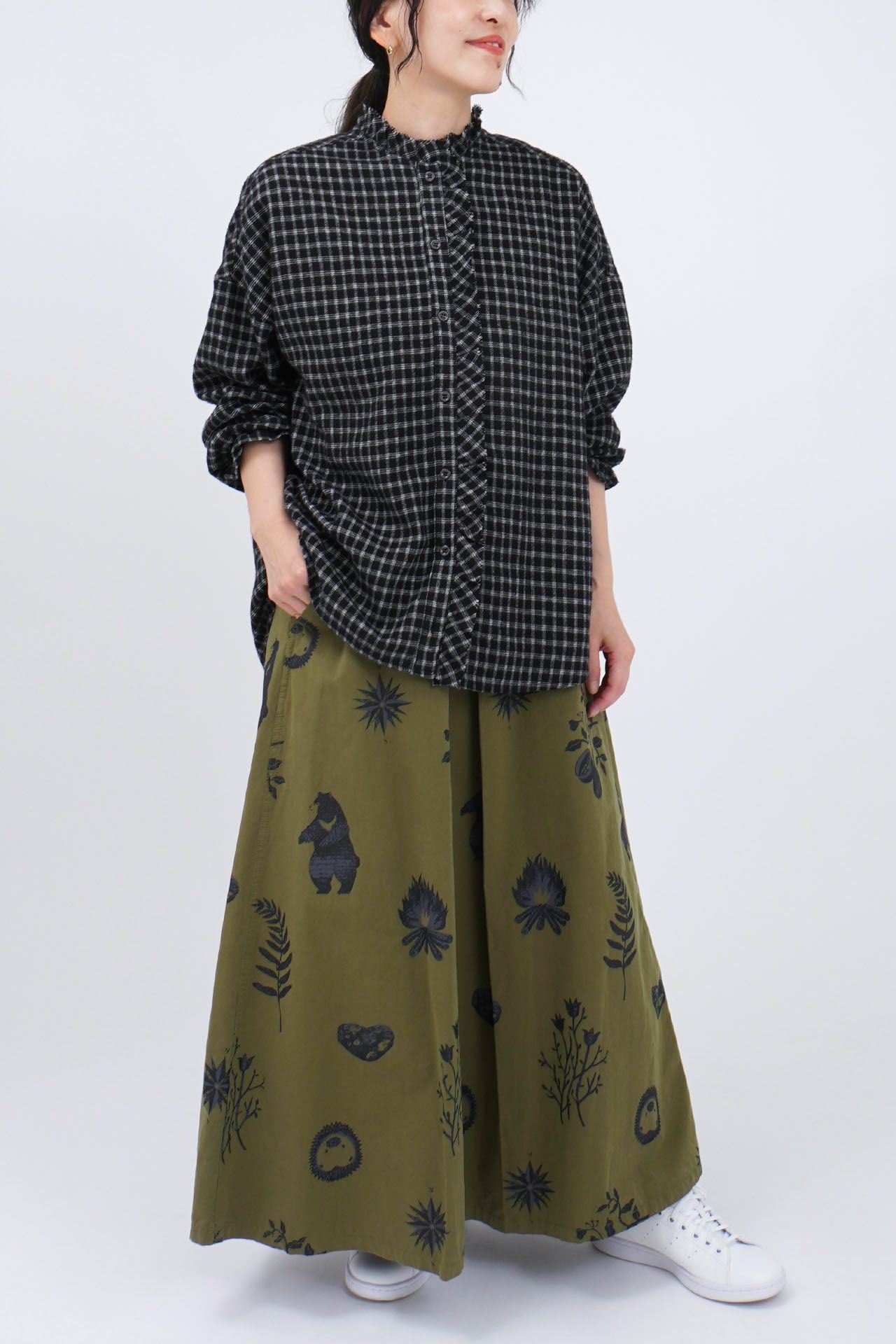 KHAKI/model:158cm