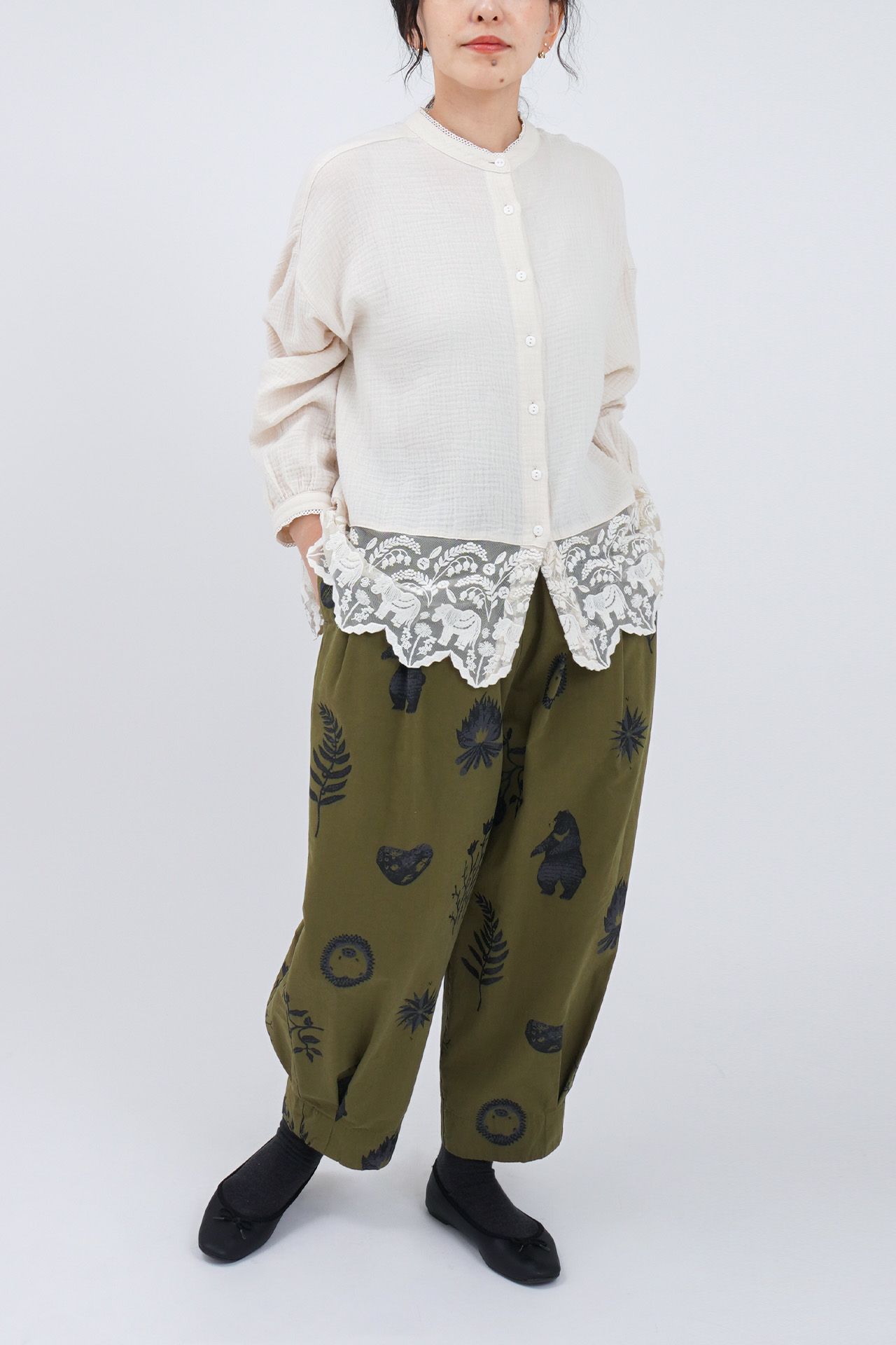 KHAKI/model:158cm